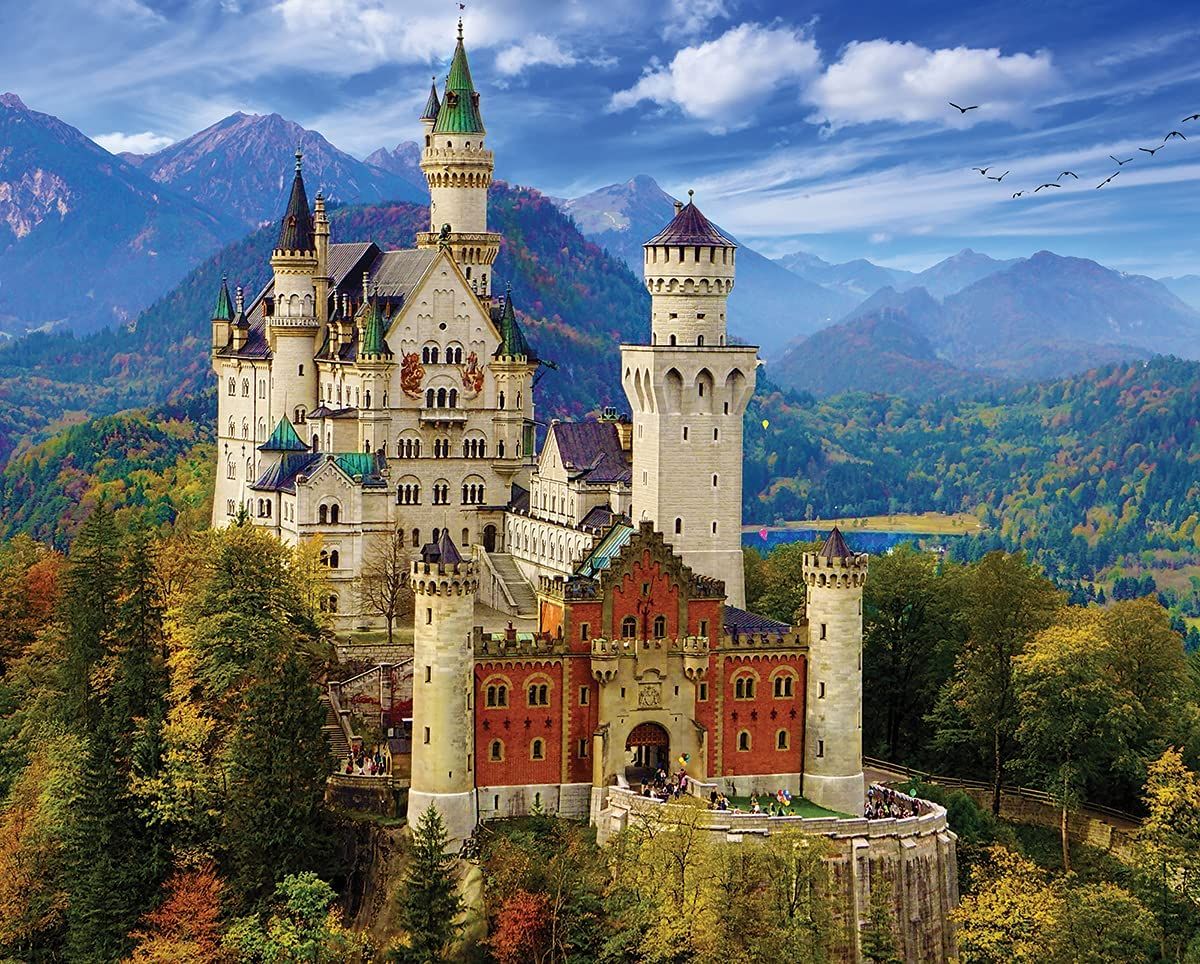 Foto 3 pulgar | Rompecabezas White Mountain Castillo Neuschwanstein 1000 Piezas - Venta Internacional
