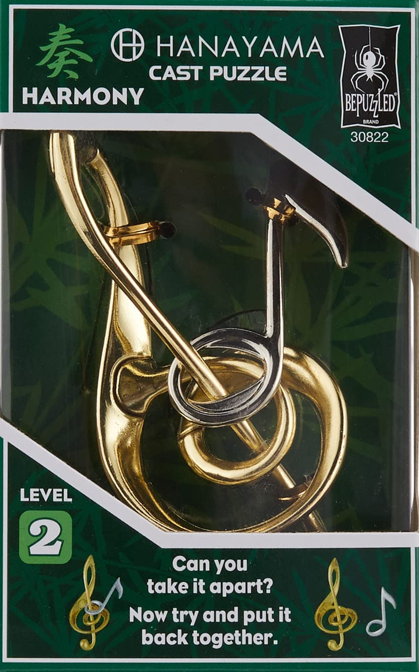 Foto 3 pulgar | Rompecabezas de Metal Bepuzzled Hanayama Harmony Cast nivel 2 - Venta Internacional