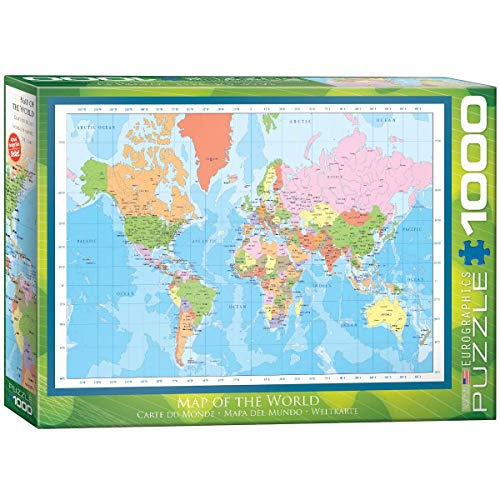 Foto 2 pulgar | Rompecabezas Eurographics Mapa del Mundo 1000 Piezas - Venta Internacional