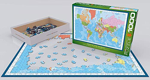 Foto 3 pulgar | Rompecabezas Eurographics Mapa del Mundo 1000 Piezas - Venta Internacional