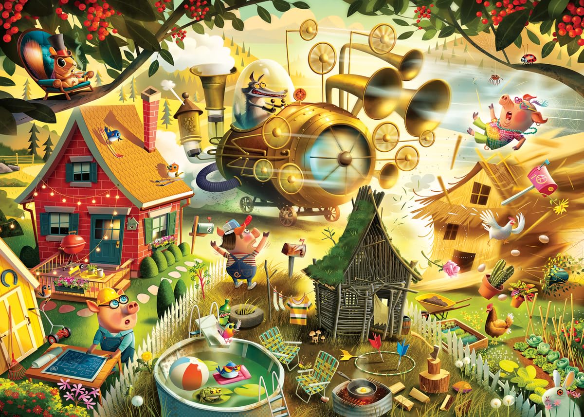 Foto 2 pulgar | Rompecabezas Ravensburger Dean Macadam Look Out Little Pigs - Venta Internacional