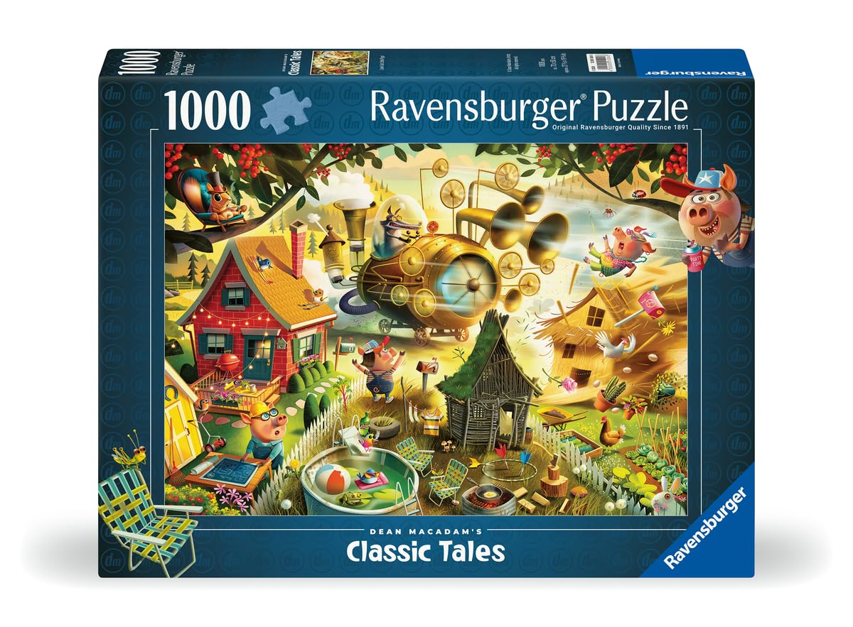 Foto 3 pulgar | Rompecabezas Ravensburger Dean Macadam Look Out Little Pigs - Venta Internacional