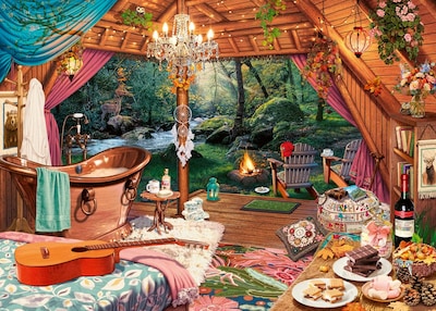 Foto 1 | Rompecabezas Ravensburger Cozy Glamping, 500 Piezas - Venta Internacional