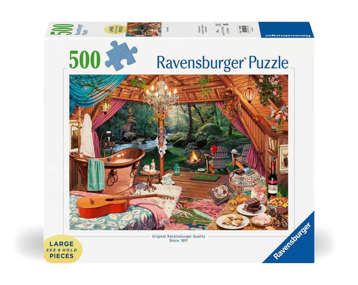 Foto 3 pulgar | Rompecabezas Ravensburger Cozy Glamping, 500 Piezas - Venta Internacional