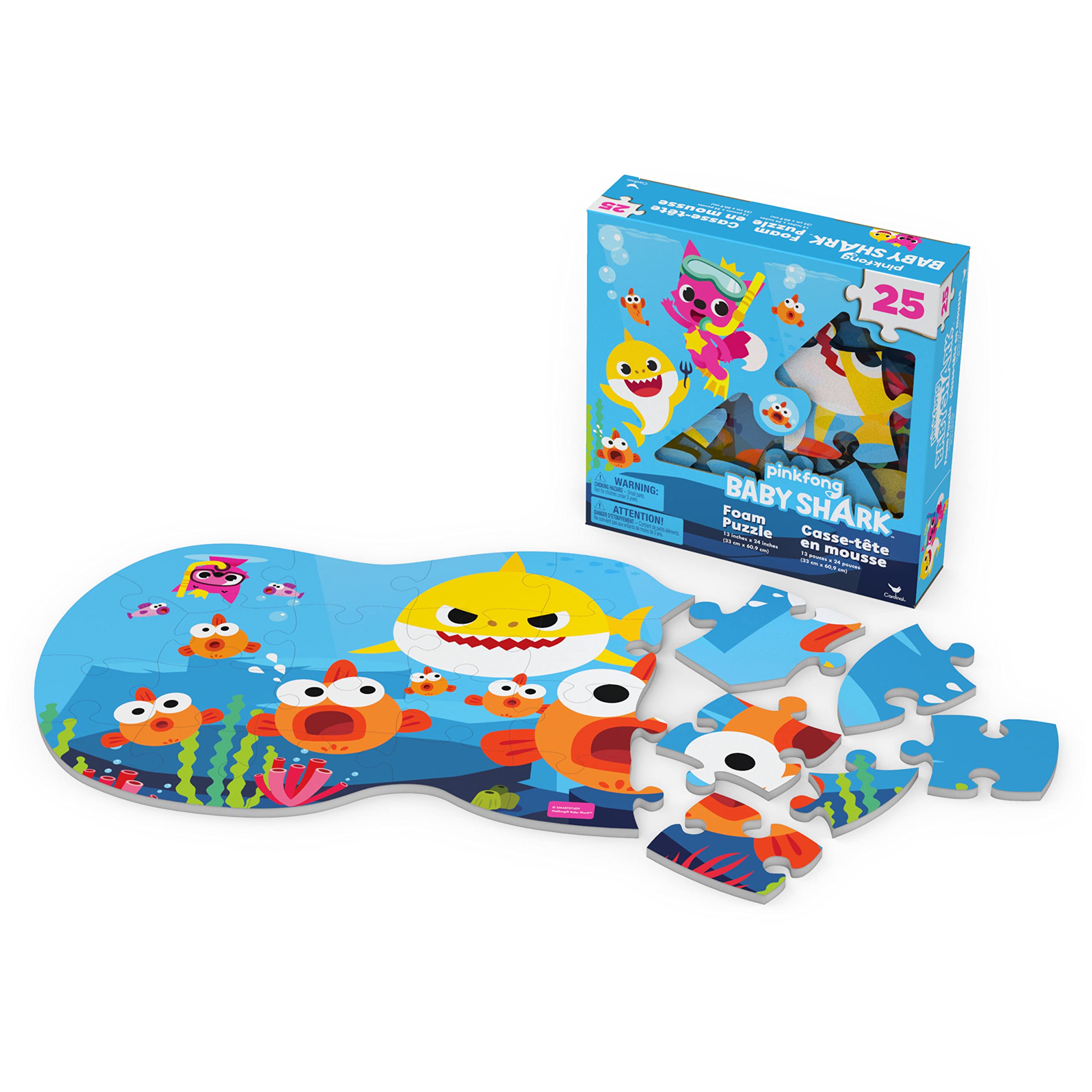 Foto 3 pulgar | Puzle de Espuma Spin Master Pinkfong Baby Shark 25 Piezas - Venta Internacional