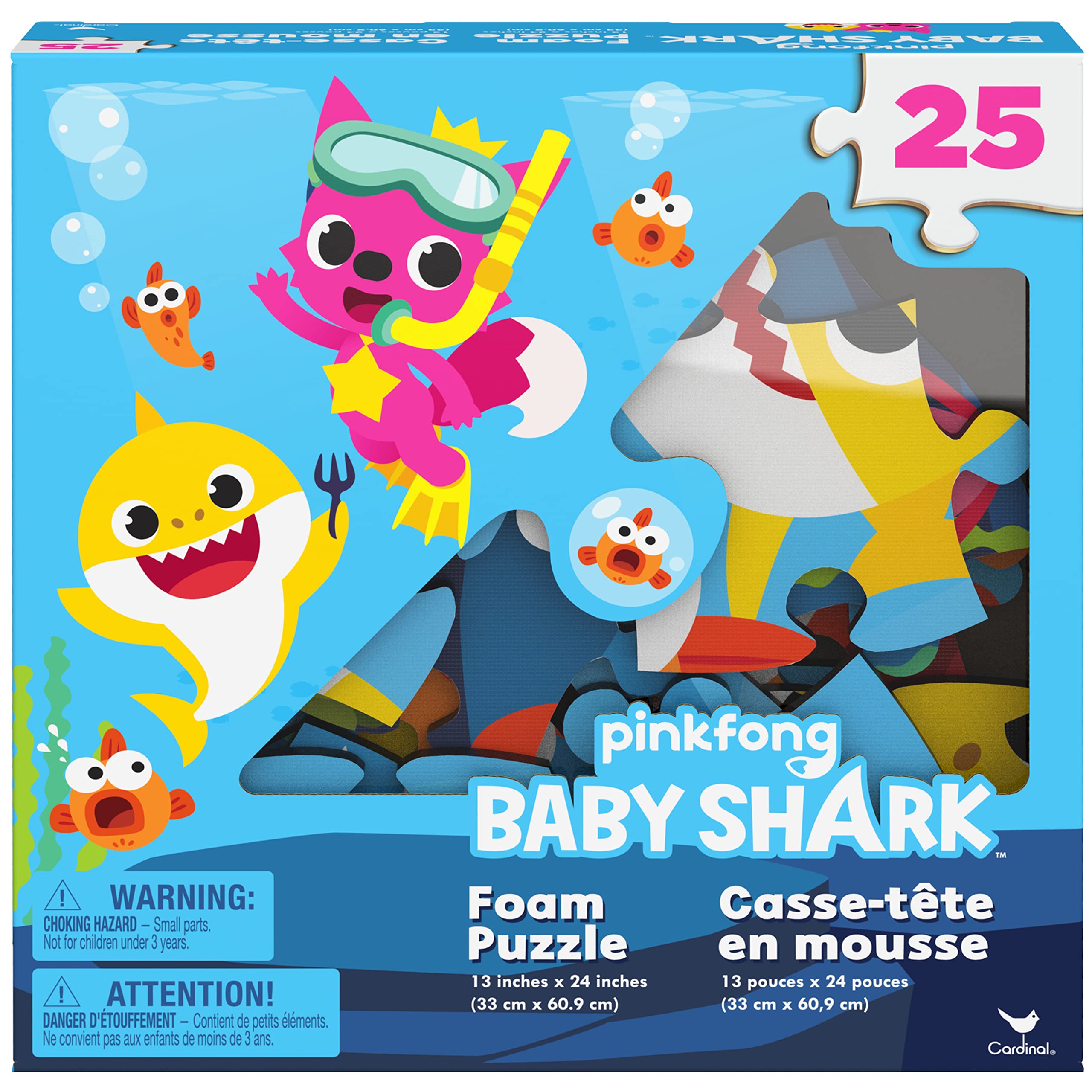 Foto 6 pulgar | Puzle de Espuma Spin Master Pinkfong Baby Shark 25 Piezas - Venta Internacional