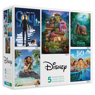 Foto 2 | Rompecabezas 5 en 1 Ceaco de Películas de Disney 300 A 750 Piezas - Venta Internacional