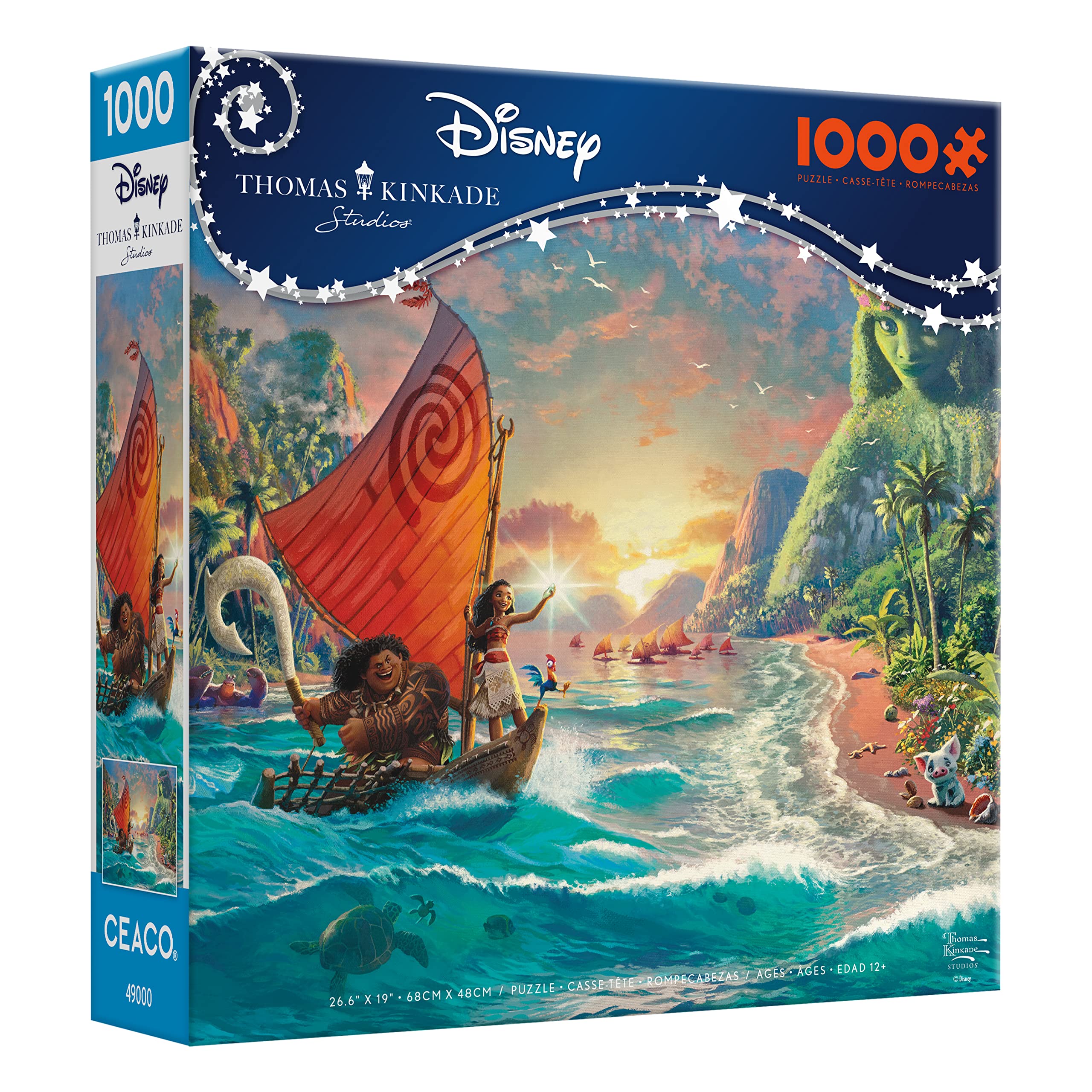 Foto 4 pulgar | Rompecabezas Ceaco Thomas Kinkade Disney Dreams Moana 1000 Piezas - Venta Internacional