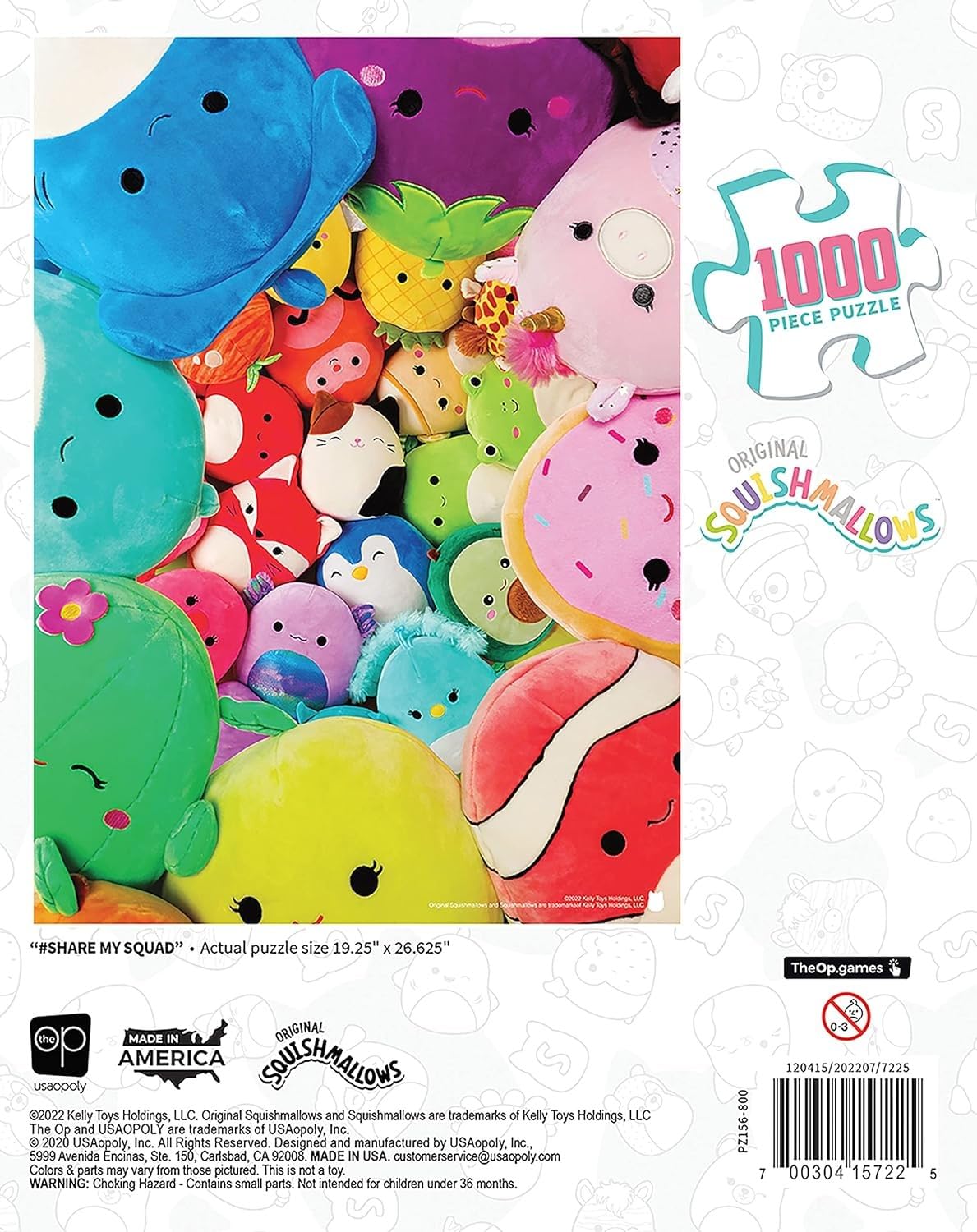 Foto 3 pulgar | Rompecabezas Usaopoly Squishmallows Share My Squad 1000 Unidades - Venta Internacional