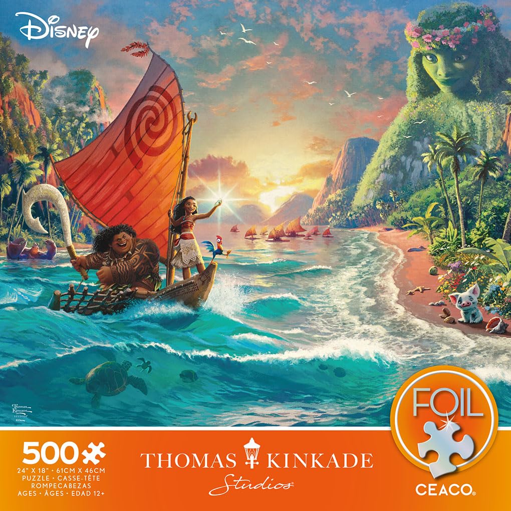 Foto 2 | Rompecabezas Ceaco Thomas Kinkade Moana 500 Piezas - Venta Internacional