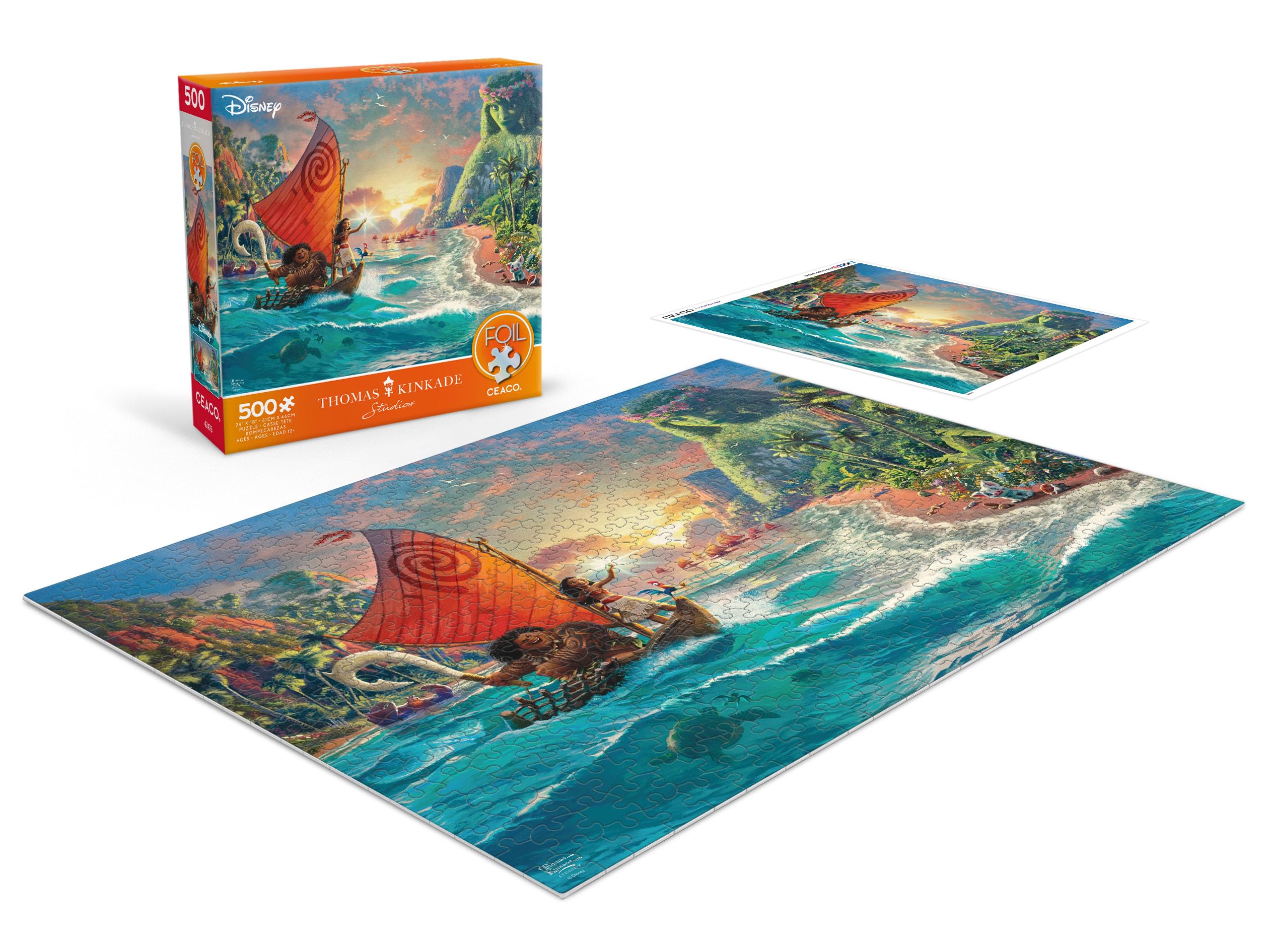 Foto 4 | Rompecabezas Ceaco Thomas Kinkade Moana 500 Piezas - Venta Internacional