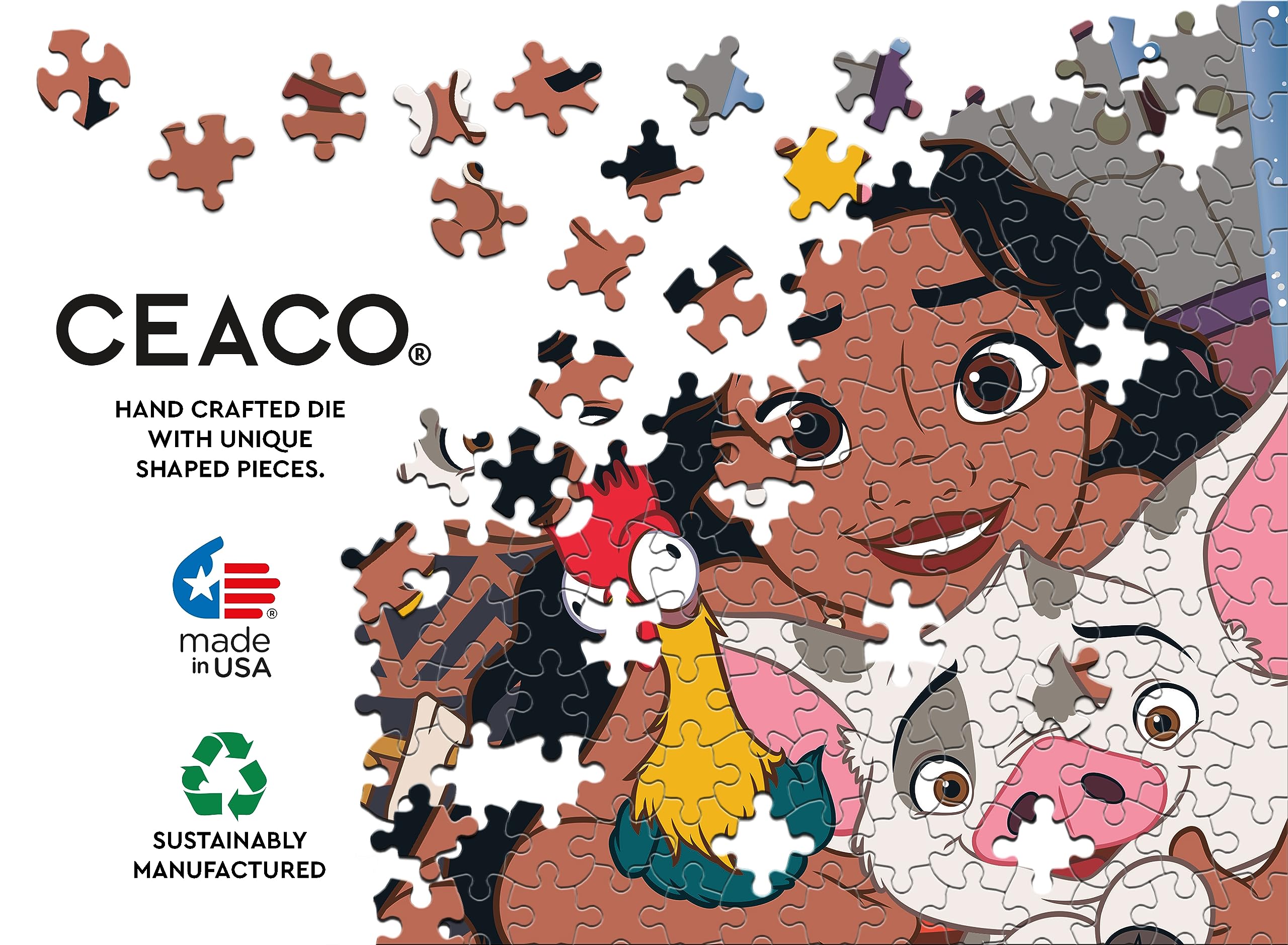 Foto 3 pulgar | Rompecabezas Moana Ceaco 200 Piezas - Venta Internacional