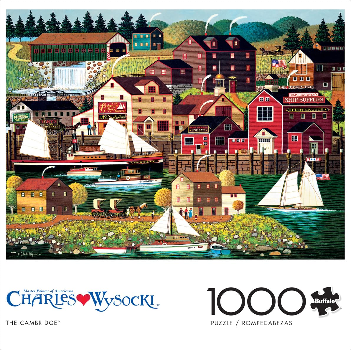 Foto 3 pulgar | Rompecabezas Buffalo Games Charles Wysocki The Cambridge 1000p - Venta Internacional