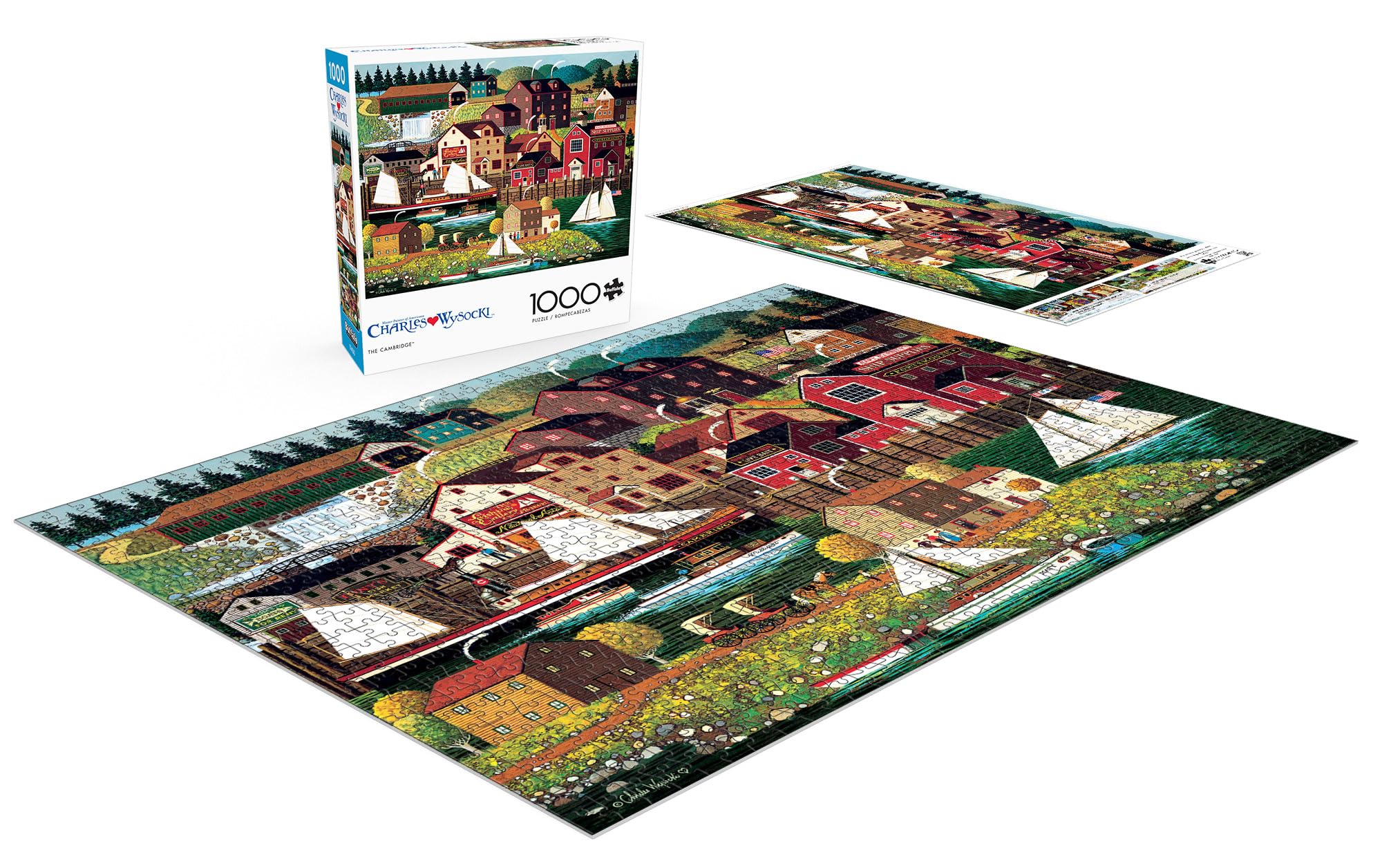 Foto 5 pulgar | Rompecabezas Buffalo Games Charles Wysocki The Cambridge 1000p - Venta Internacional