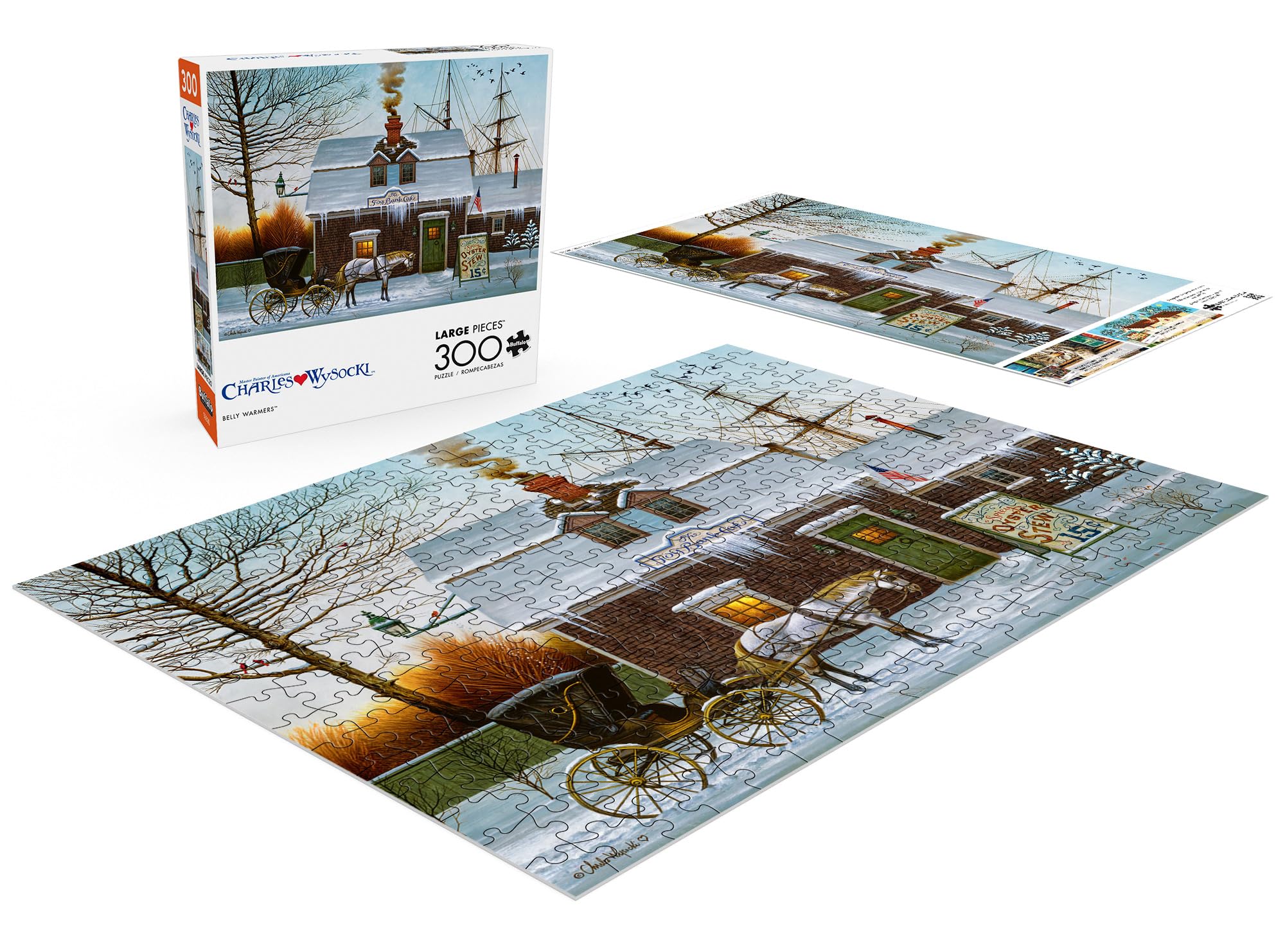 Foto 4 | Rompecabezas Buffalo Games Charles Wysocki Belly Warmers - Venta Internacional