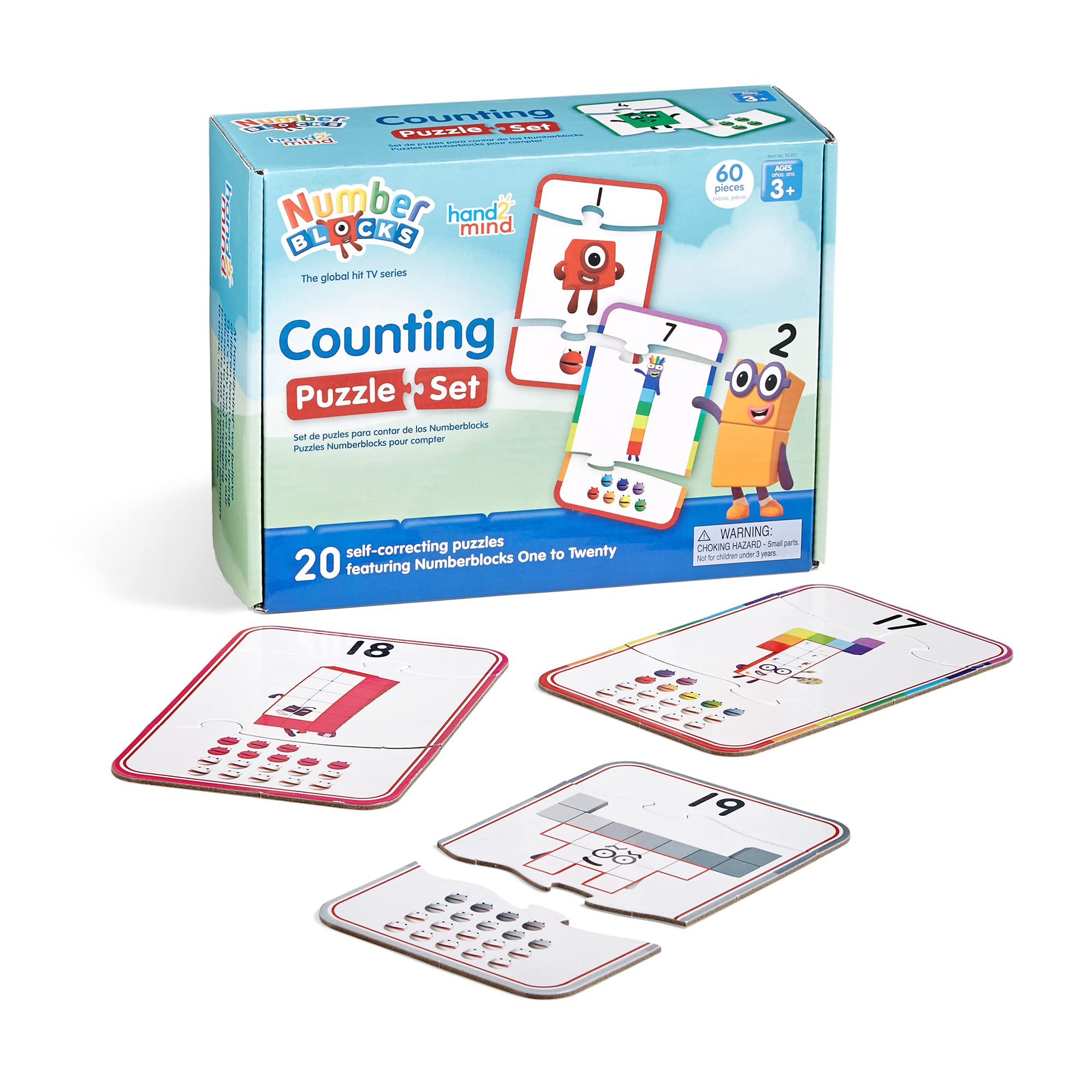 Rompecabezas Hand2mind Numberblocks para niños de 3 a 5 años