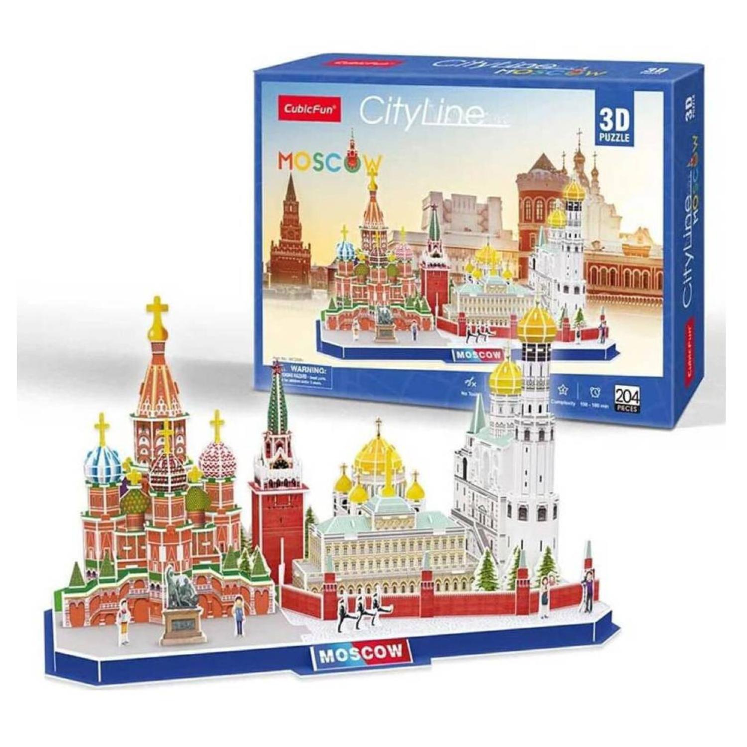 Foto 2 pulgar | Puzle 3D Toy City Line Moscow 204 Piezas 40 X 24 X 21 cm - Venta Internacional