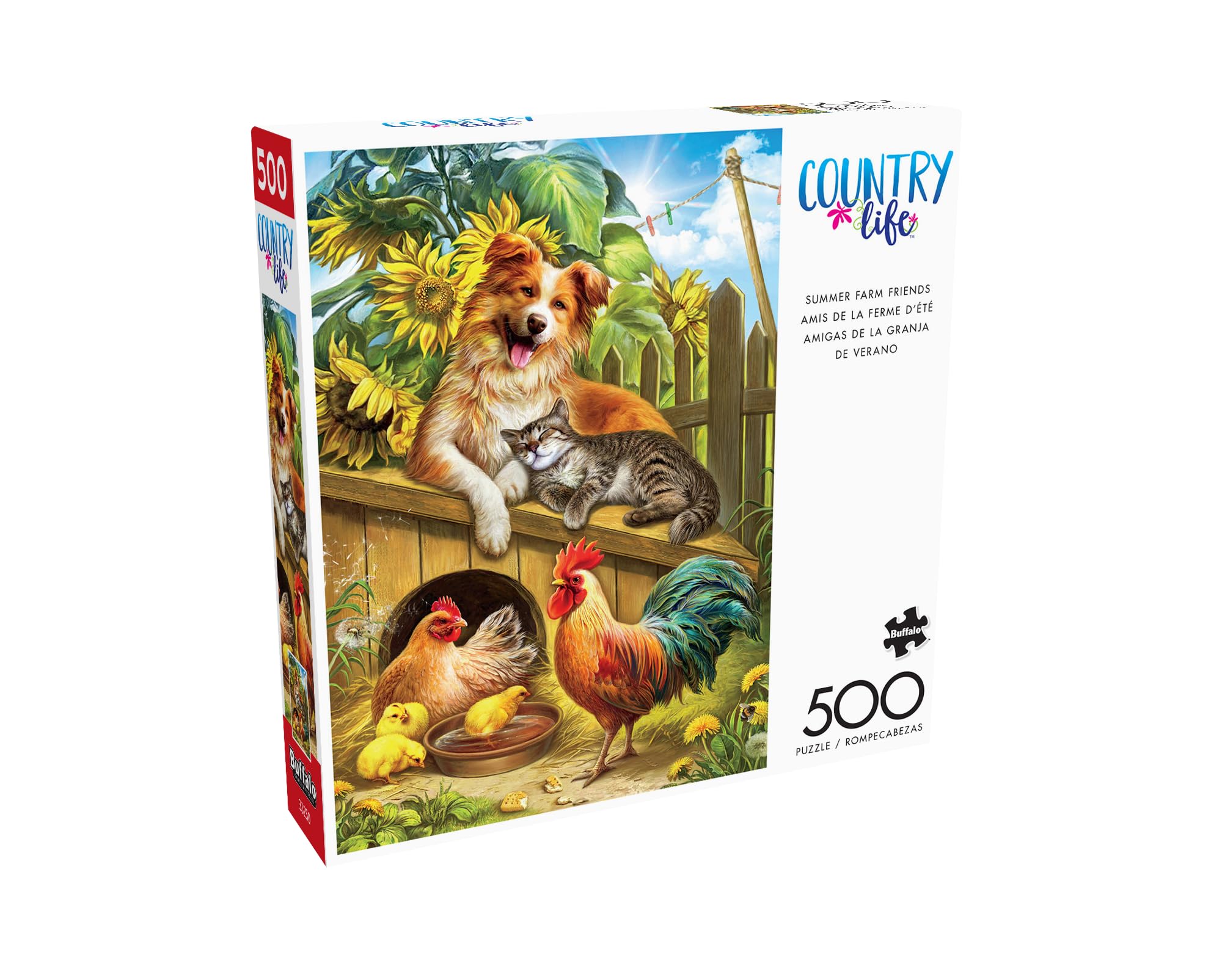Foto 4 pulgar | Rompecabezas Buffalo Games Nadia Strelkina Summer Farm 500 Piezas - Venta Internacional