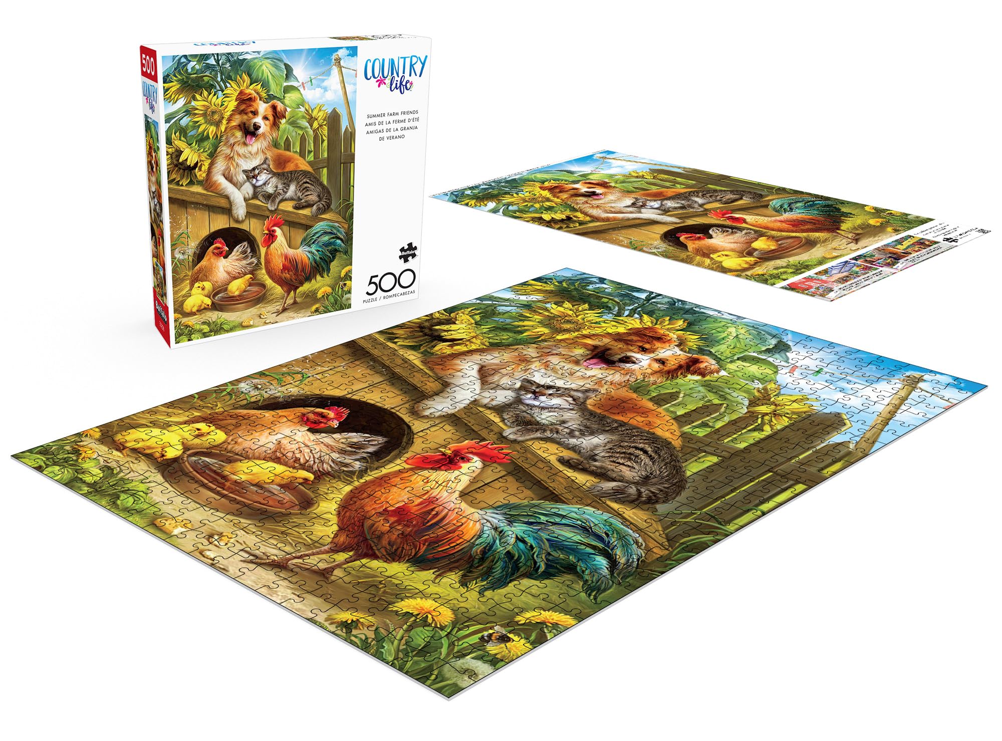 Foto 5 pulgar | Rompecabezas Buffalo Games Nadia Strelkina Summer Farm 500 Piezas - Venta Internacional