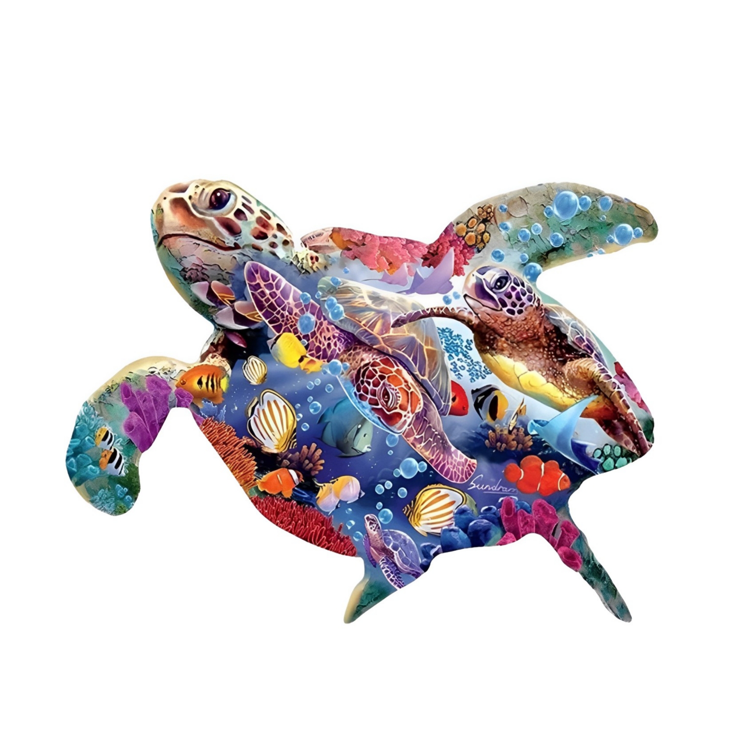 Foto 2 pulgar | Rompecabezas de Tortuga 160 Piezas-Venta Internacional