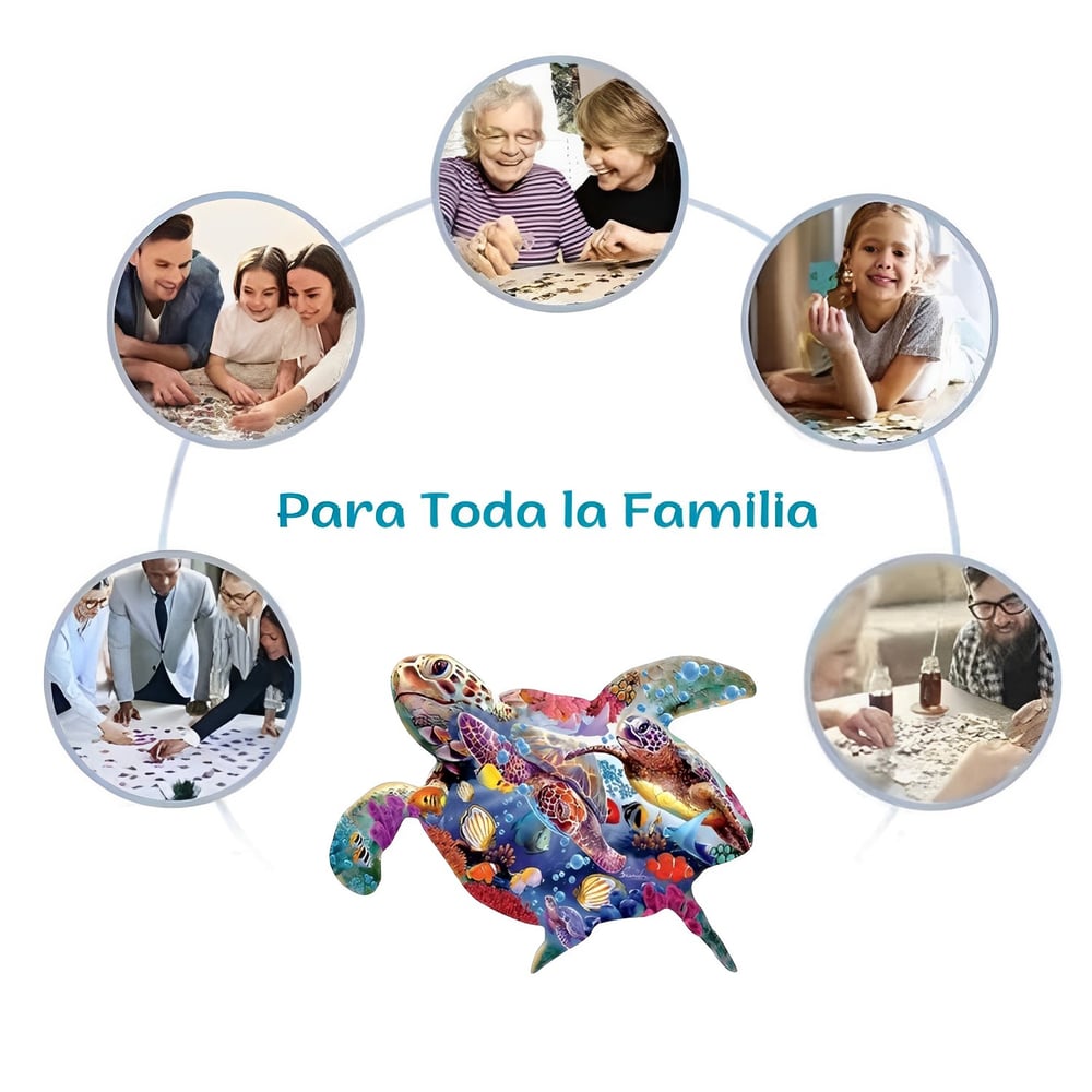Foto 6 | Rompecabezas de Tortuga 160 Piezas-Venta Internacional