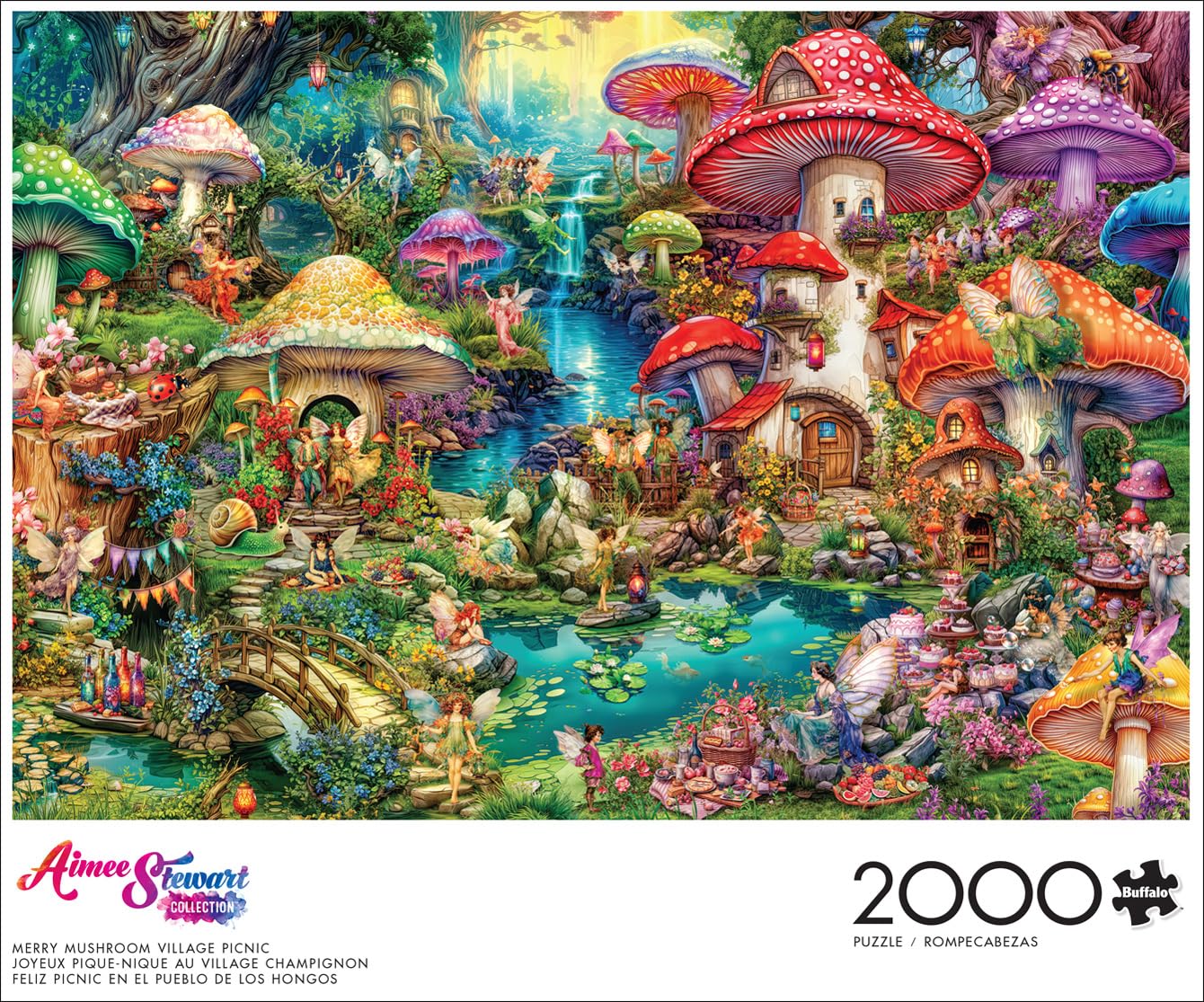 Foto 2 | Rompecabezas Buffalo Games Aimee Stewart Merry Mushroom - Venta Internacional
