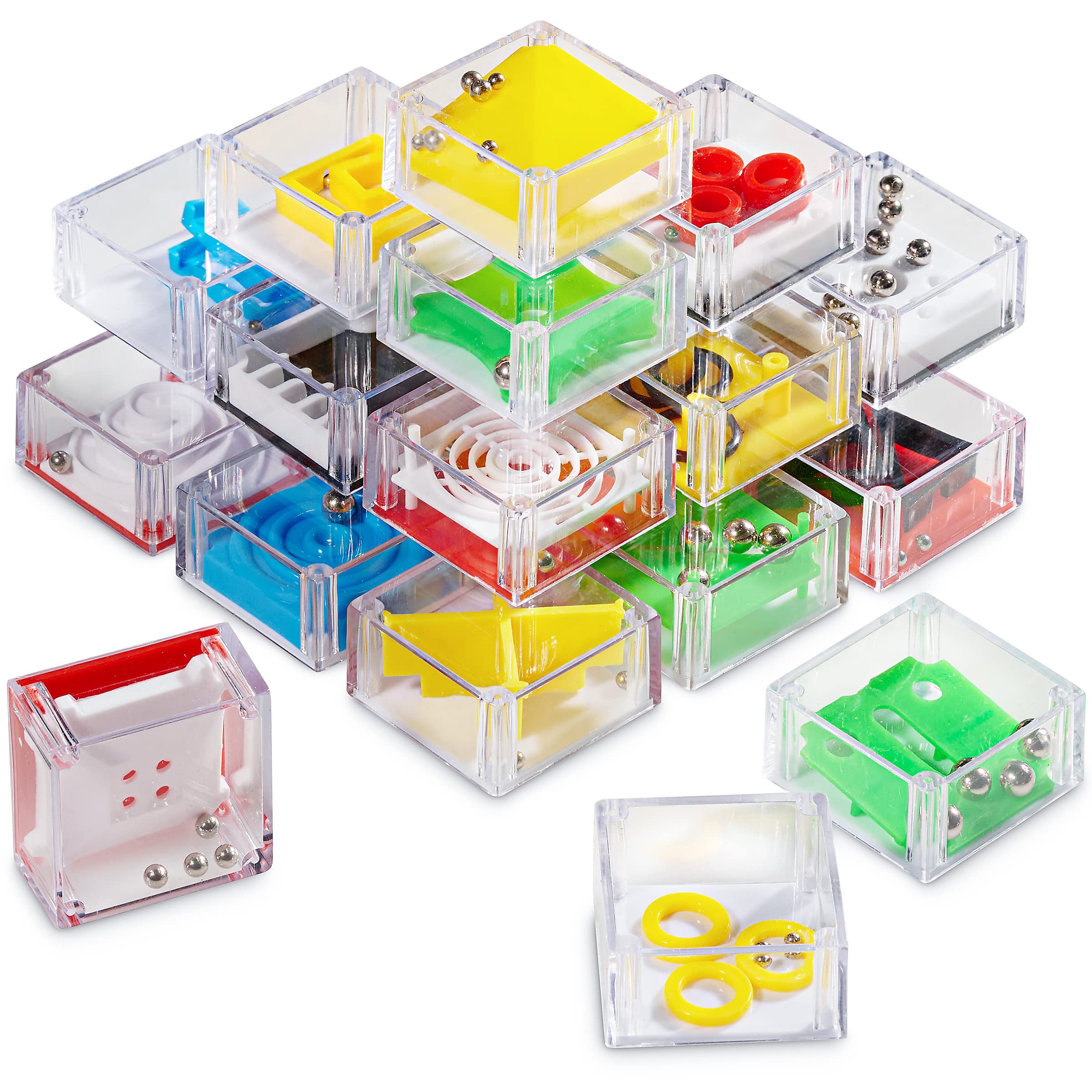 Foto 4 pulgar | Juego de Rompecabezas Bedwina Mini Cube 3d Brain Teaser Paquete de 24 - Venta Internacional