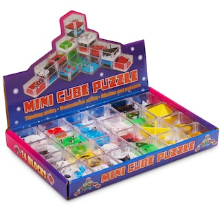 Foto 4 | Juego de Rompecabezas Bedwina Mini Cube 3d Brain Teaser Paquete de 24 - Venta Internacional