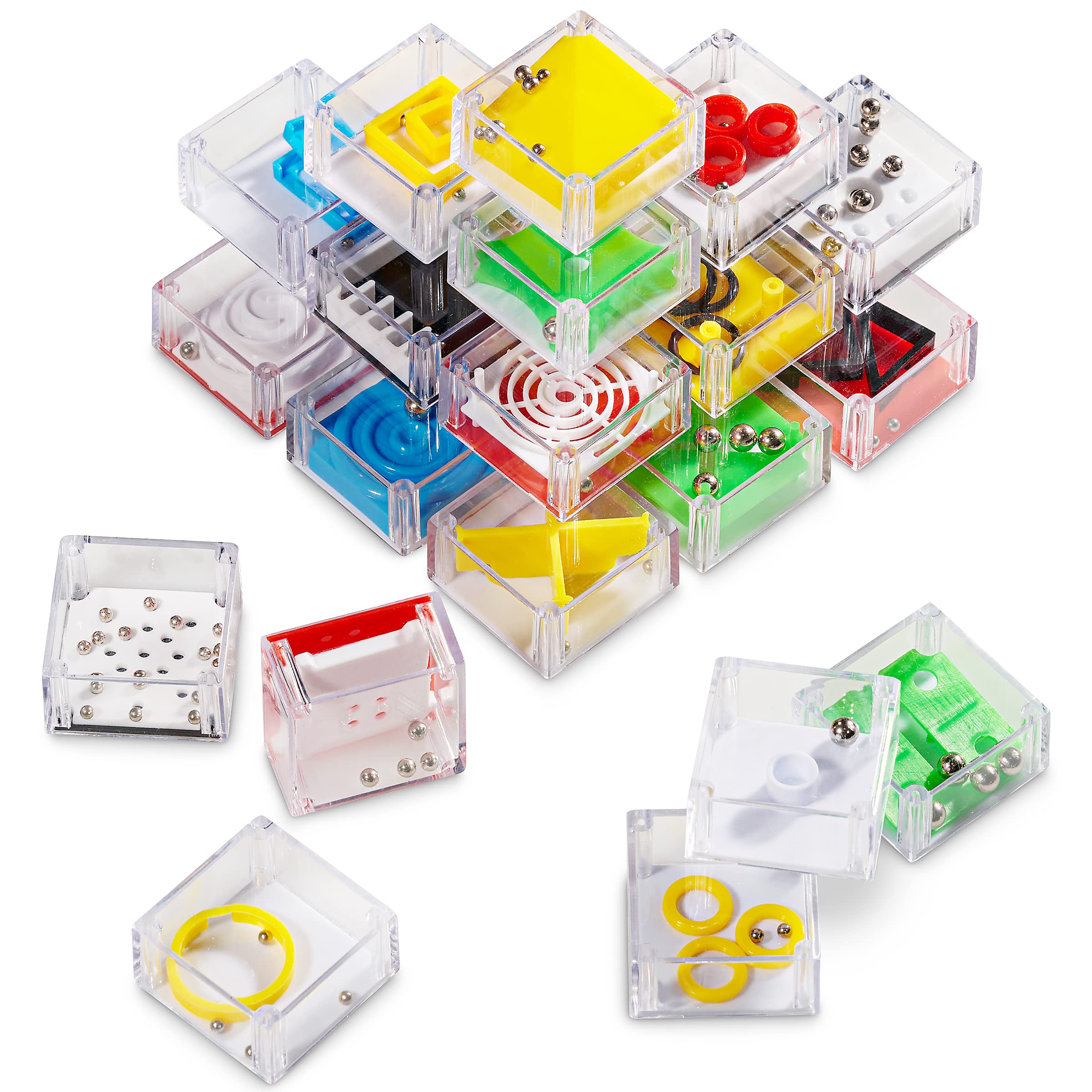 Foto 7 pulgar | Juego de Rompecabezas Bedwina Mini Cube 3d Brain Teaser Paquete de 24 - Venta Internacional