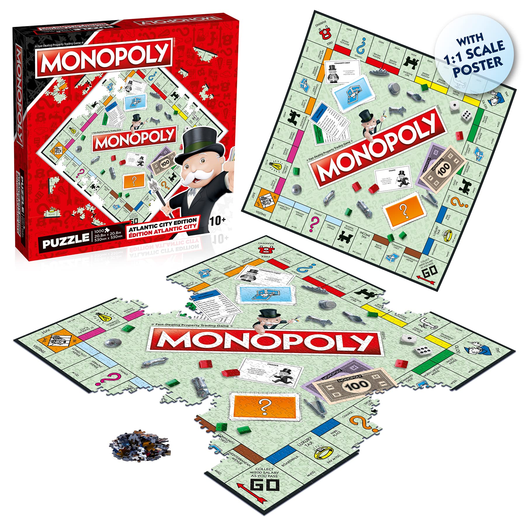 Foto 5 pulgar | Puzzle Top Trumps Monopoly Classic 1000 Piezas - Venta Internacional