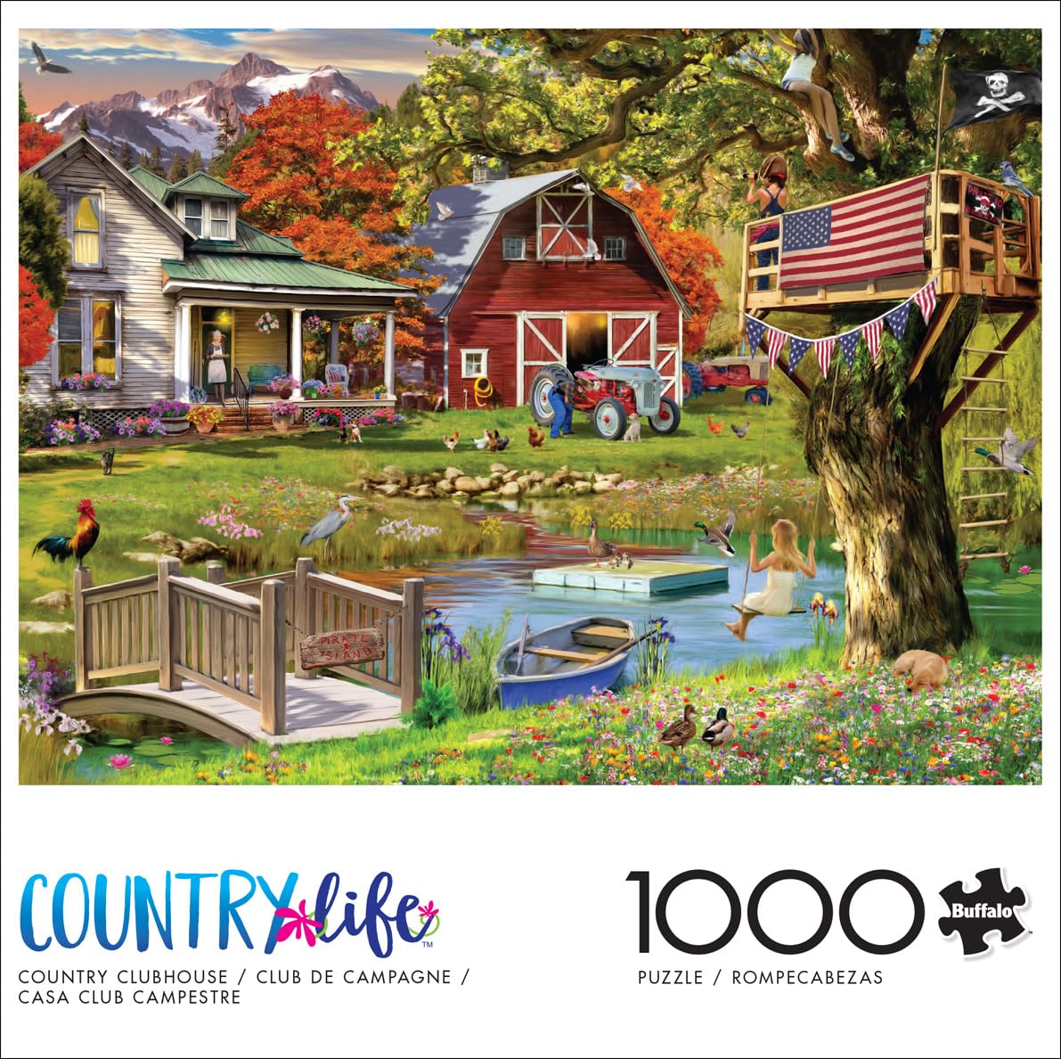 Foto 3 pulgar | Rompecabezas Buffalo Games Country Clubhouse 1000 Piezas - Venta Internacional