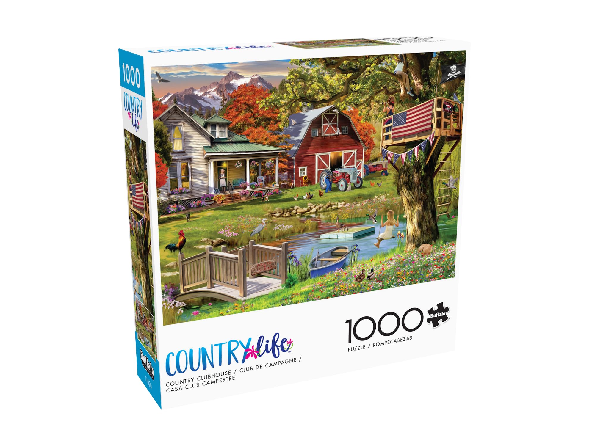 Foto 4 pulgar | Rompecabezas Buffalo Games Country Clubhouse 1000 Piezas - Venta Internacional