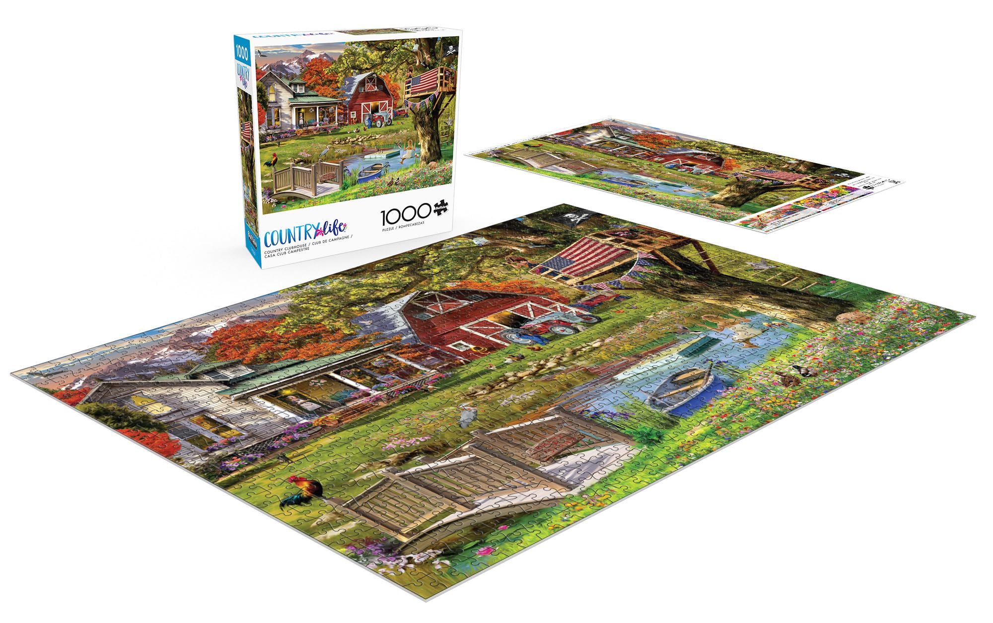 Foto 5 pulgar | Rompecabezas Buffalo Games Country Clubhouse 1000 Piezas - Venta Internacional
