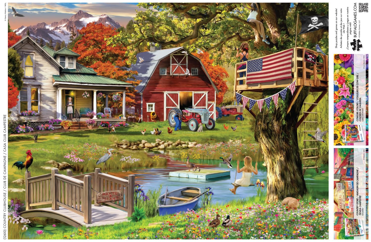 Foto 5 | Rompecabezas Buffalo Games Country Clubhouse 1000 Piezas - Venta Internacional