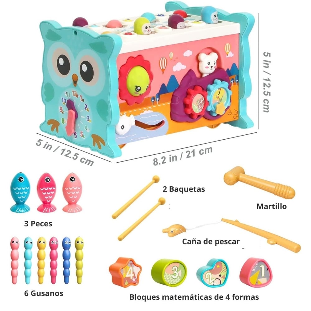 Foto 4 pulgar | Puzle Didáctico Educativo Montessori 8 En 1 - Venta Internacional