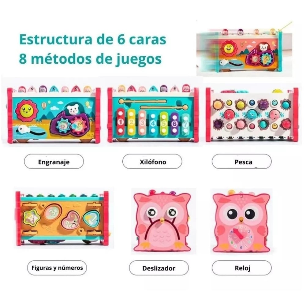 Foto 5 pulgar | Puzle Didáctico Educativo Montessori 8 En 1 - Venta Internacional
