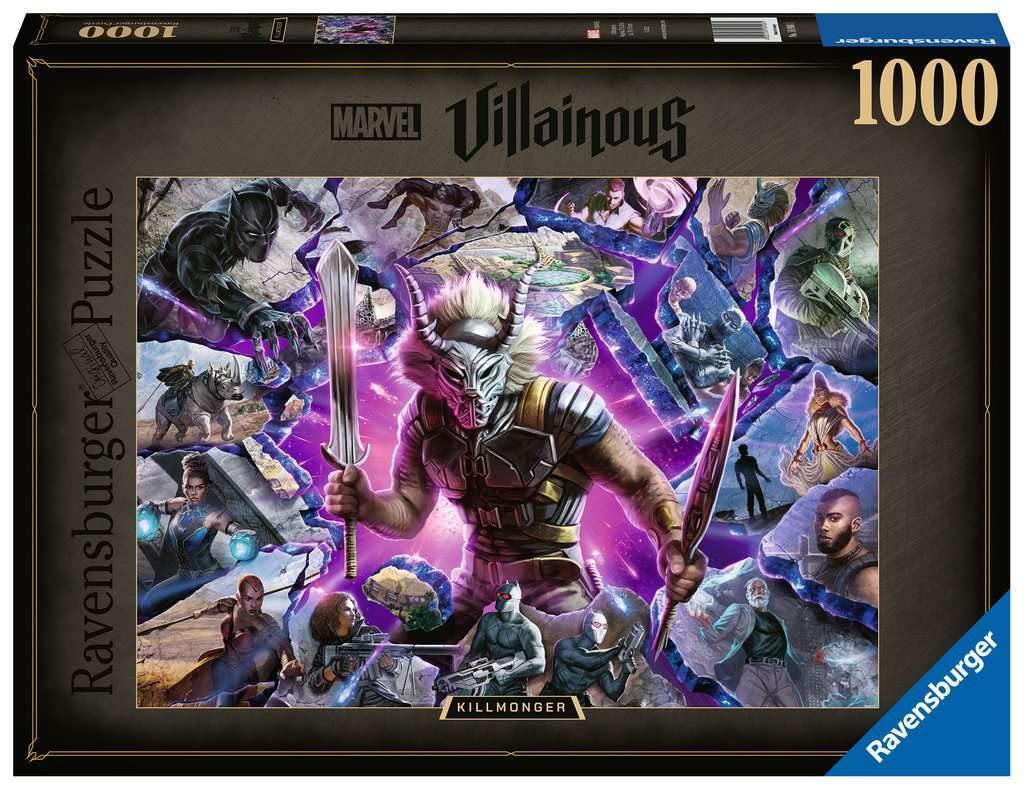 Rompecabezas Ravensburger Marvel Villainous Killmonger 1000 Piezas - Venta Internacional