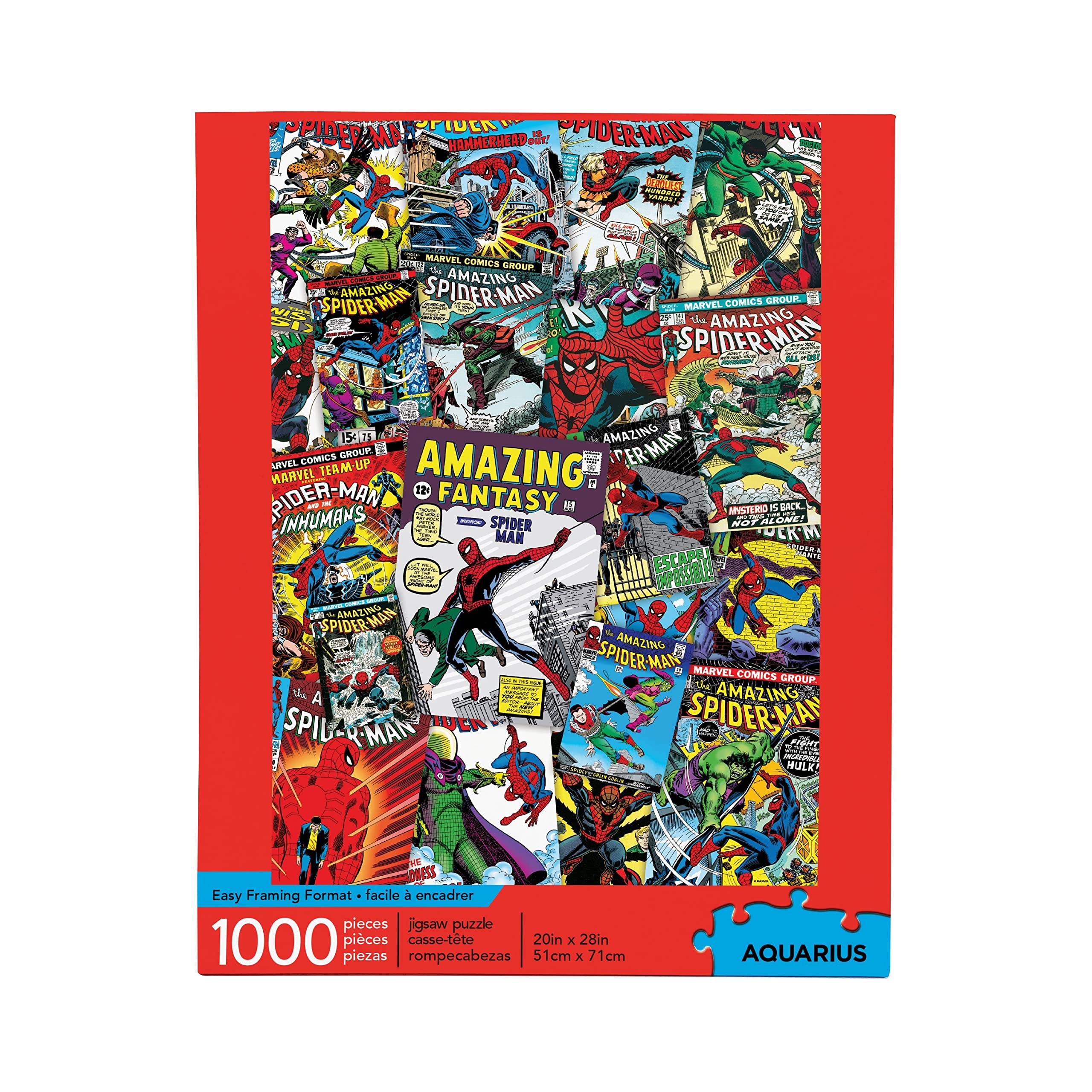 Puzzle Aquarius Marvel Spiderman 1000 Piezas Con Licencia Oficial - Venta Internacional.