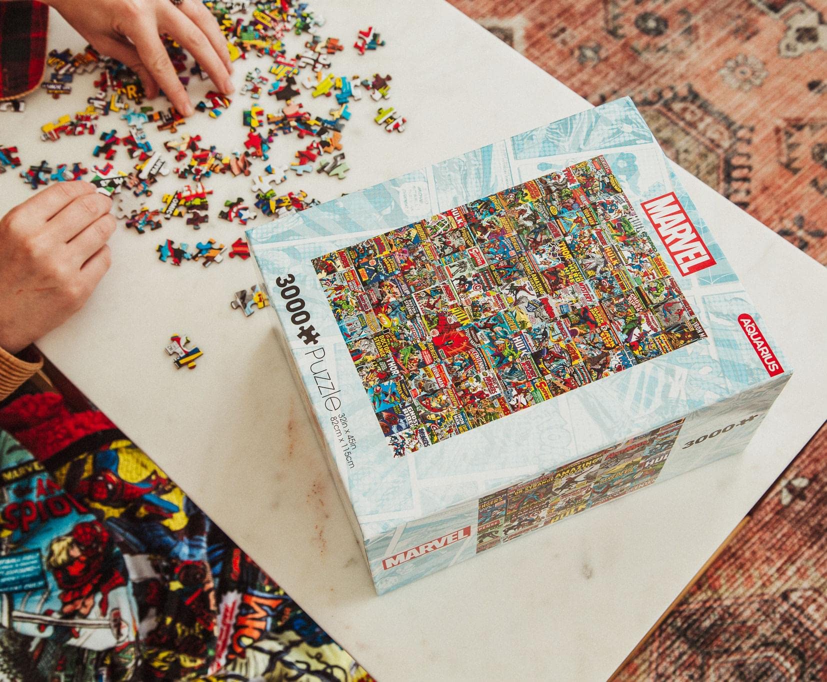 Foto 7 pulgar | Rompecabezas De 3000 Piezas Con Portadas De Superhéroes De Marvel Comics - Venta Internacional.