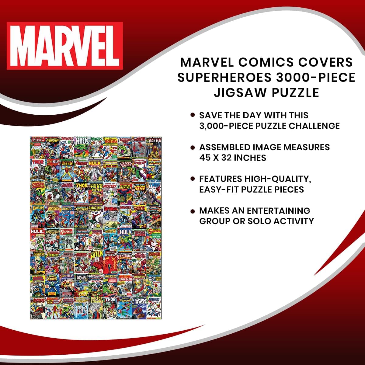 Foto 8 pulgar | Rompecabezas De 3000 Piezas Con Portadas De Superhéroes De Marvel Comics - Venta Internacional.