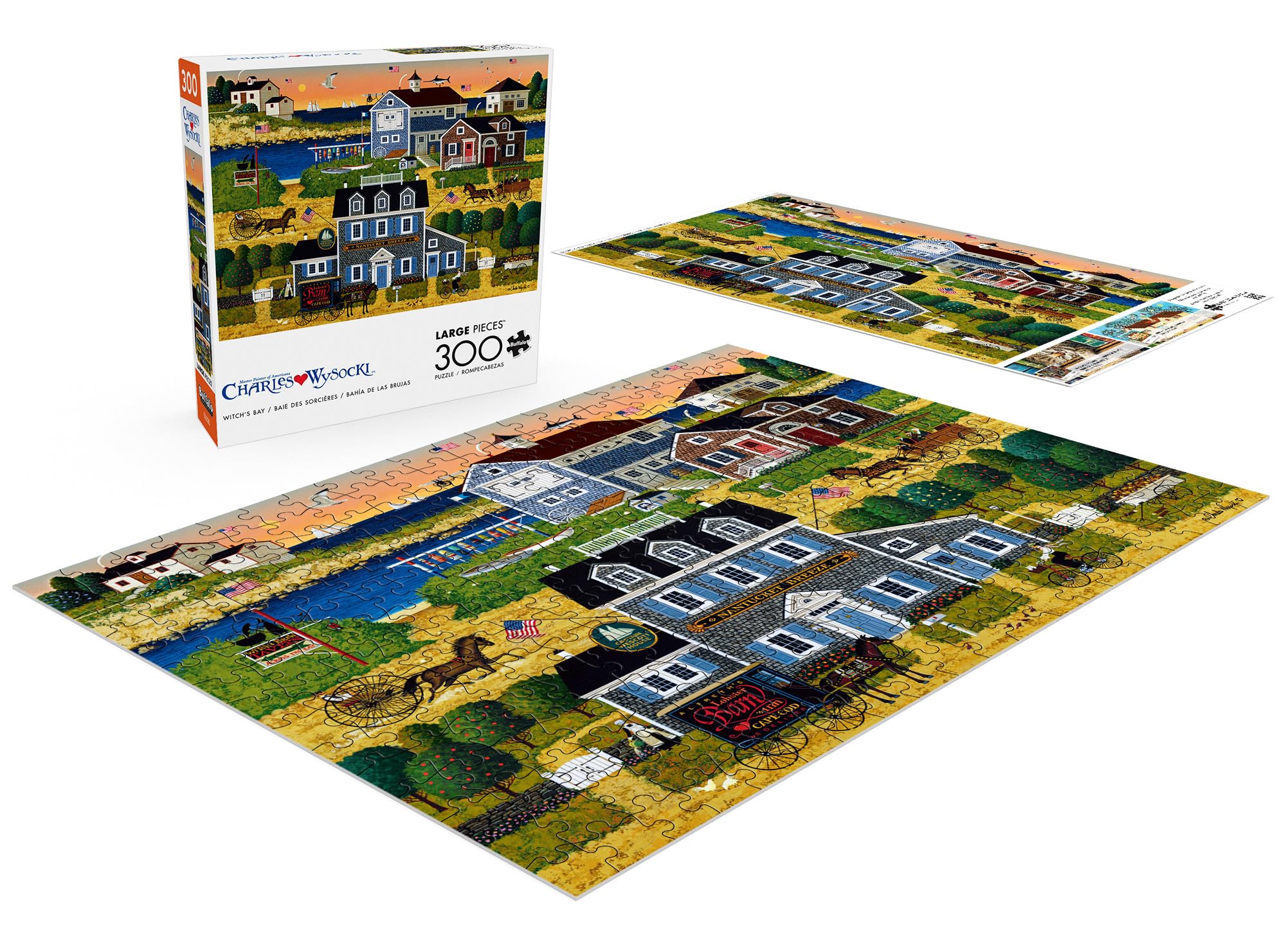 Foto 5 pulgar | Rompecabezas Buffalo Games Charles Wysocki Witch's Bay 300 Piezas - Venta Internacional.