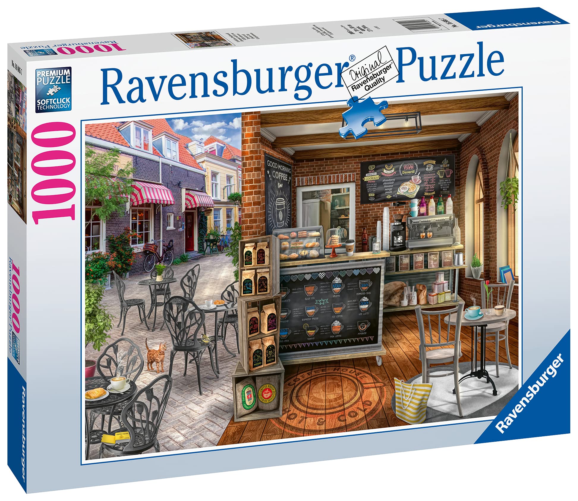 Foto 4 pulgar | Rompecabezas Ravensburger Quaint Café 1000 Piezas - Venta Internacional.