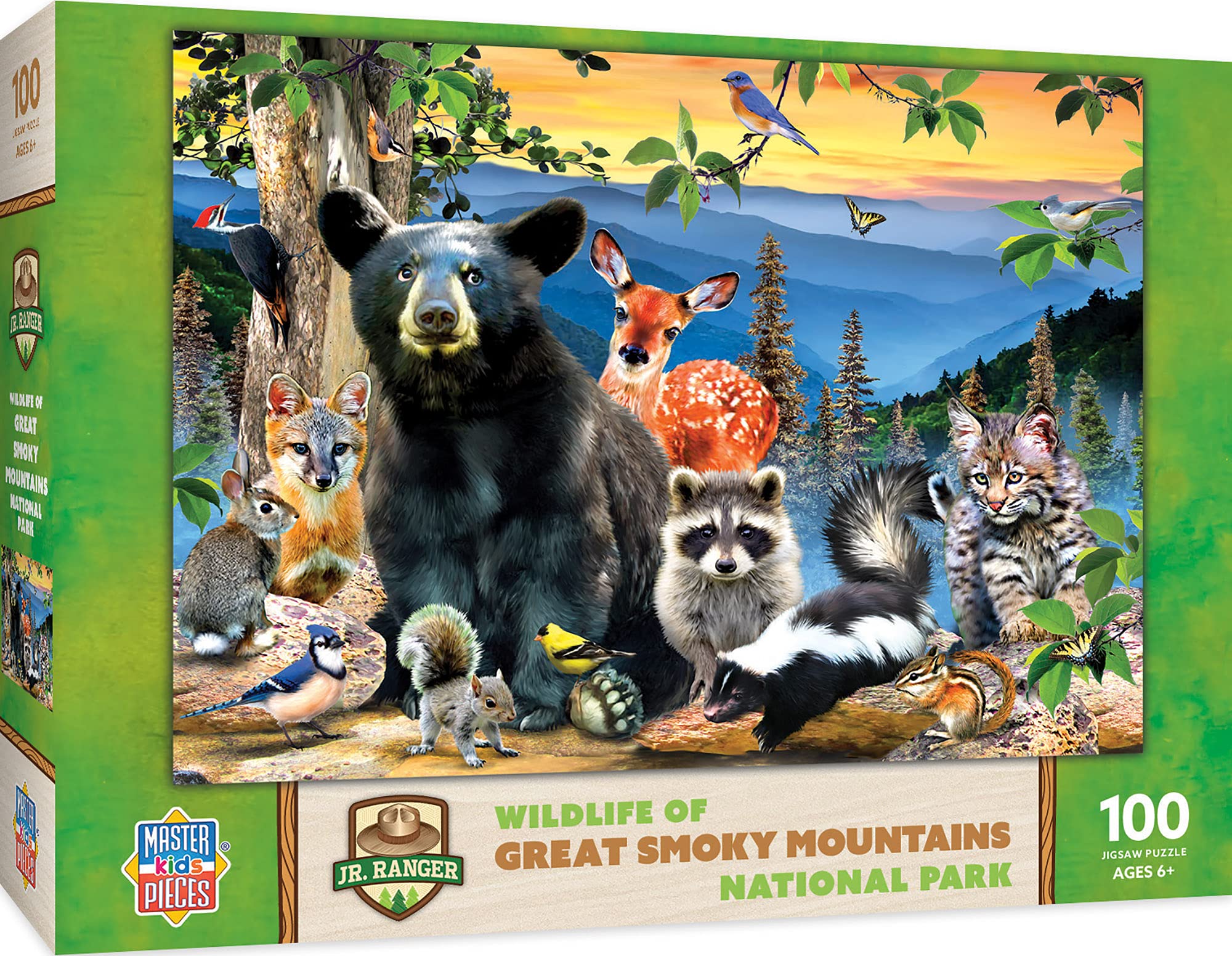 Foto 2 pulgar | Rompecabezas Masterpieces Great Smokey Mountains 100 Piezas - Venta Internacional.