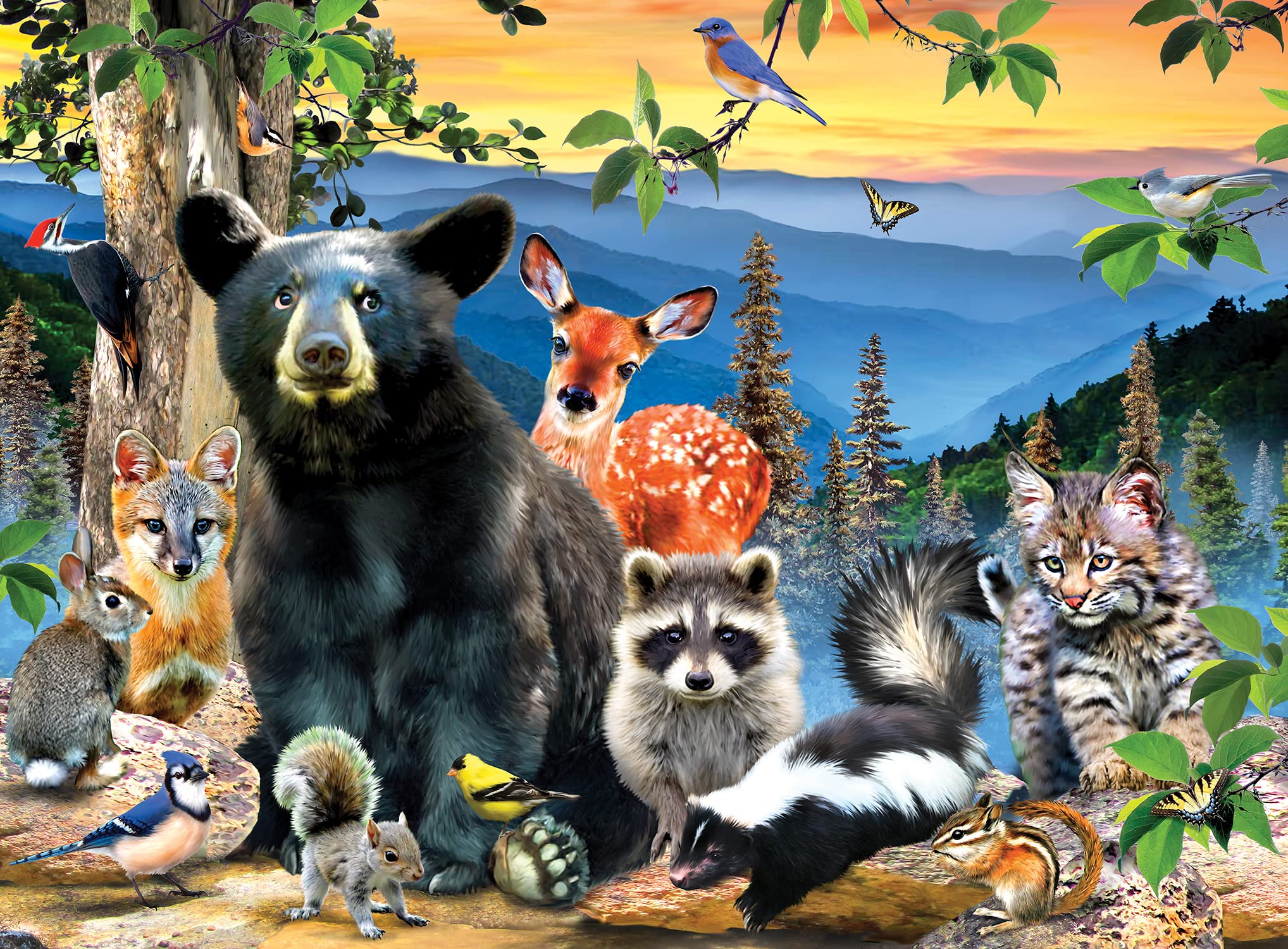 Foto 3 pulgar | Rompecabezas Masterpieces Great Smokey Mountains 100 Piezas - Venta Internacional.