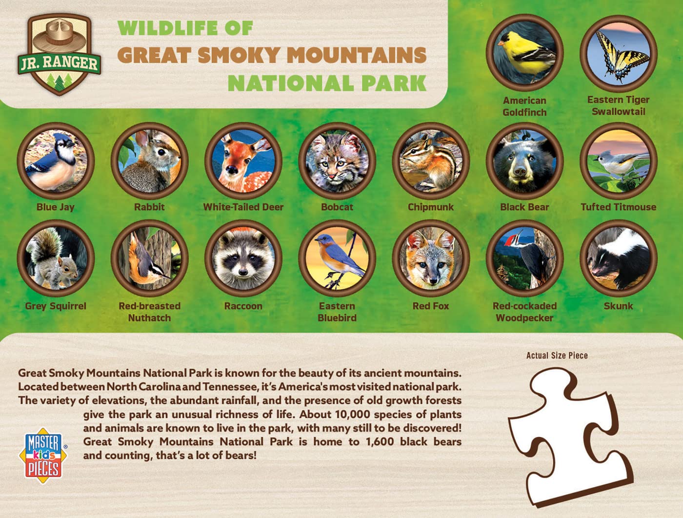 Foto 3 | Rompecabezas Masterpieces Great Smokey Mountains 100 Piezas - Venta Internacional.
