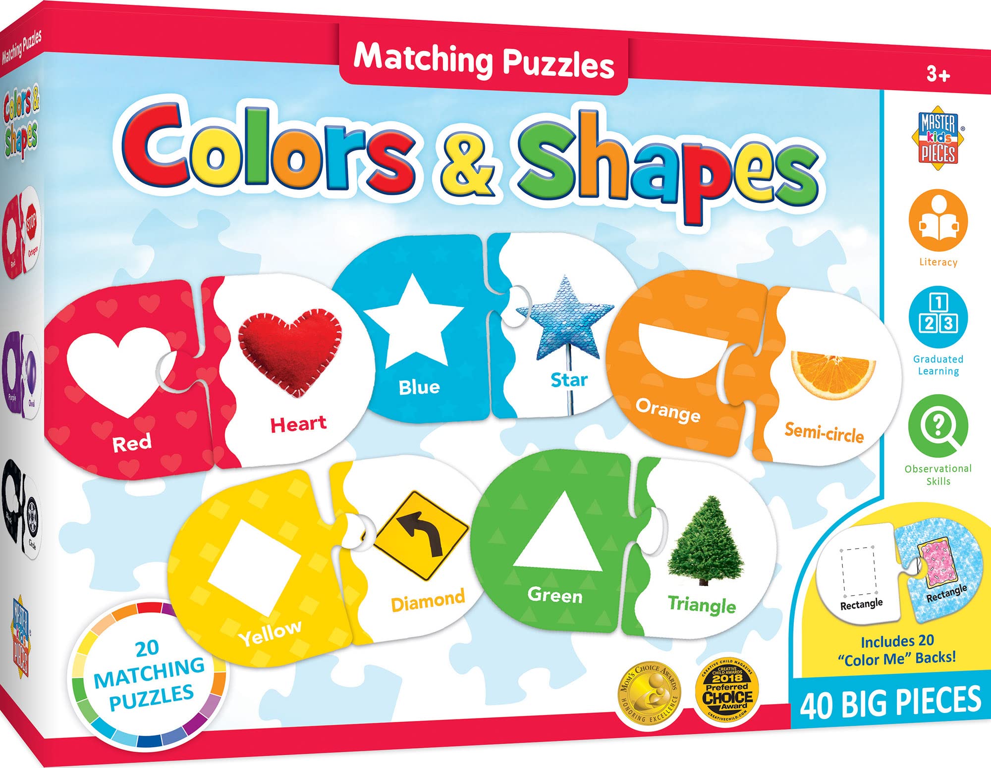 Juego Educativo De Combinación De Colores Y Formas Masterpieces Kids - Venta Internacional.