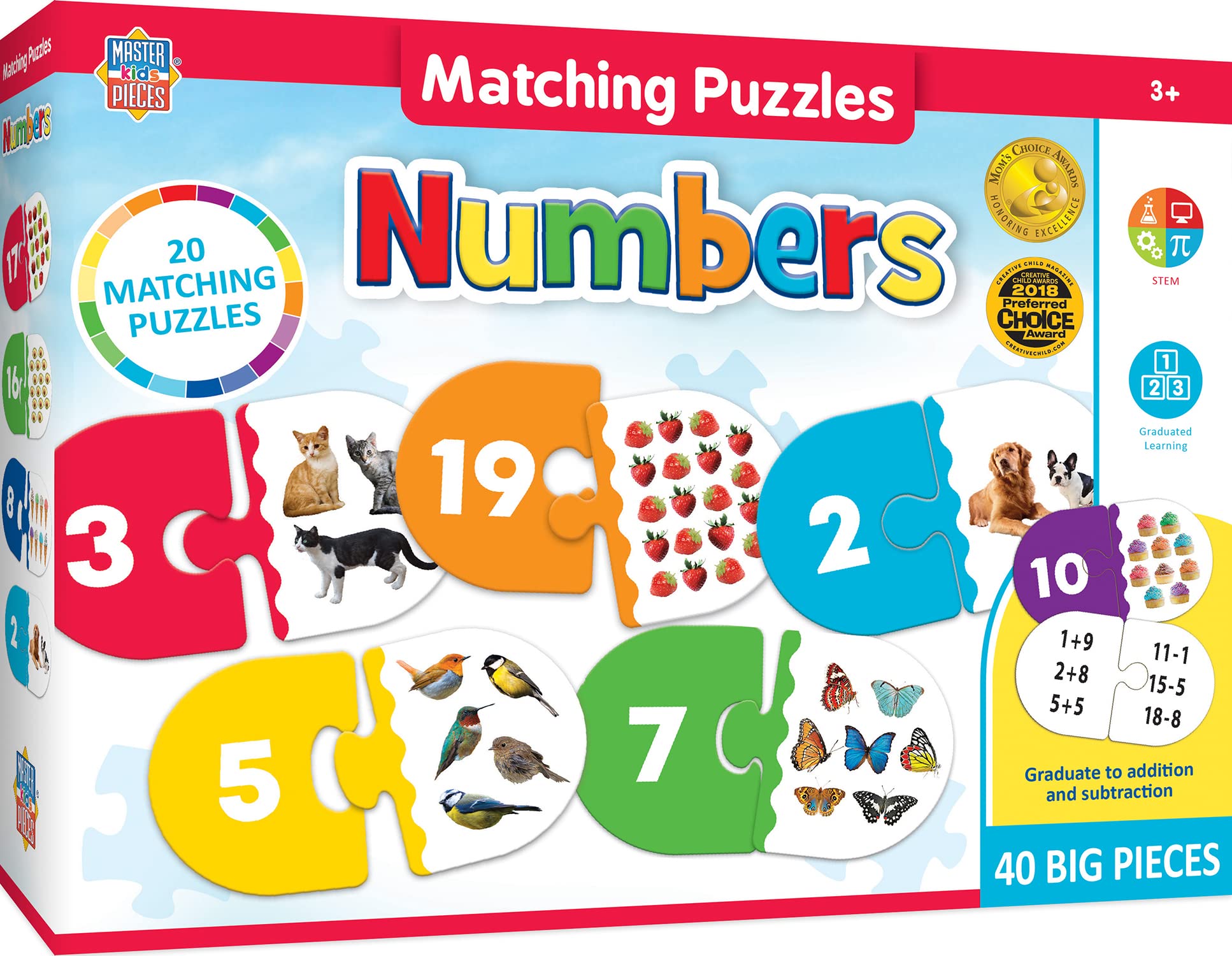 Foto 2 pulgar | Juego De Rompecabezas Masterpieces Kids Educational Numbers Matching - Venta Internacional.