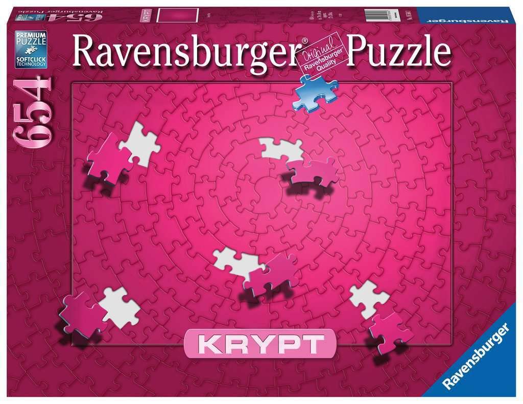 Rompecabezas Ravensburger Krypt Pink 654 Piezas Para Adultos - Venta Internacional.