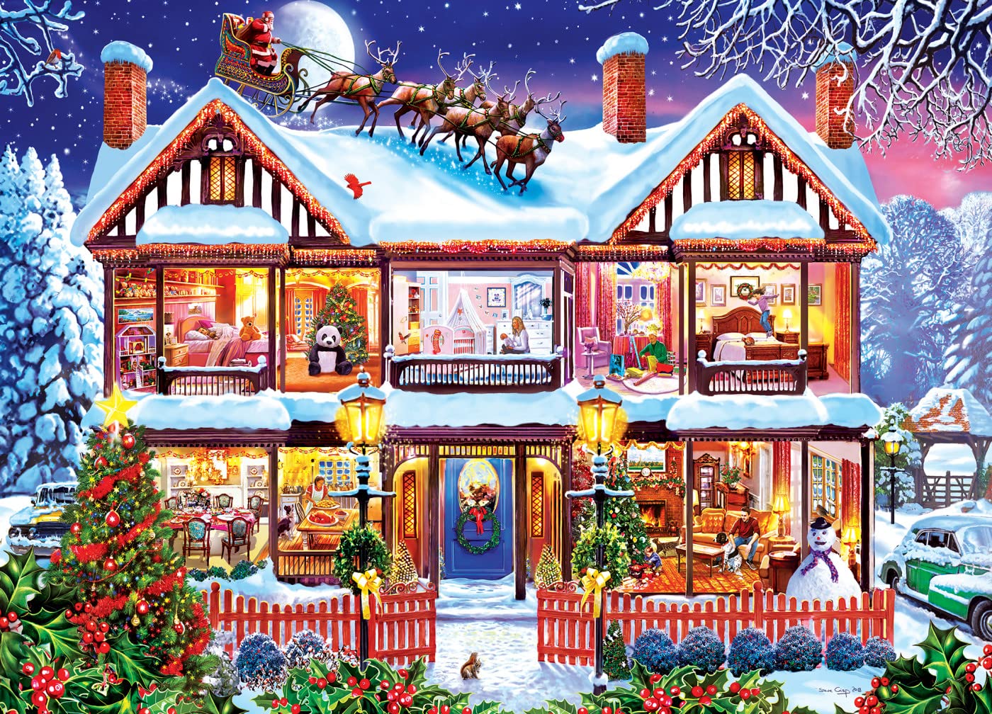 Foto 3 pulgar | Rompecabezas Masterpieces Home For The Holidays 1000 Piezas - Venta Internacional.