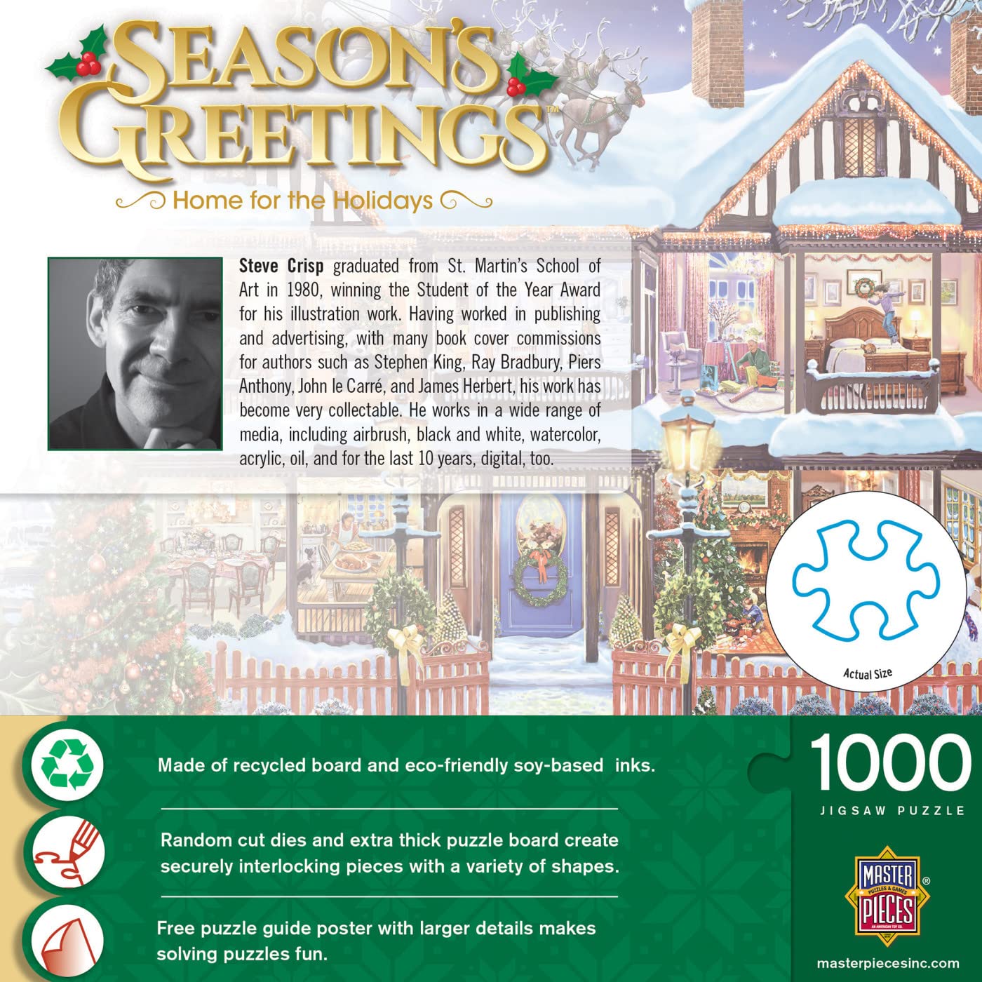 Foto 4 pulgar | Rompecabezas Masterpieces Home For The Holidays 1000 Piezas - Venta Internacional.